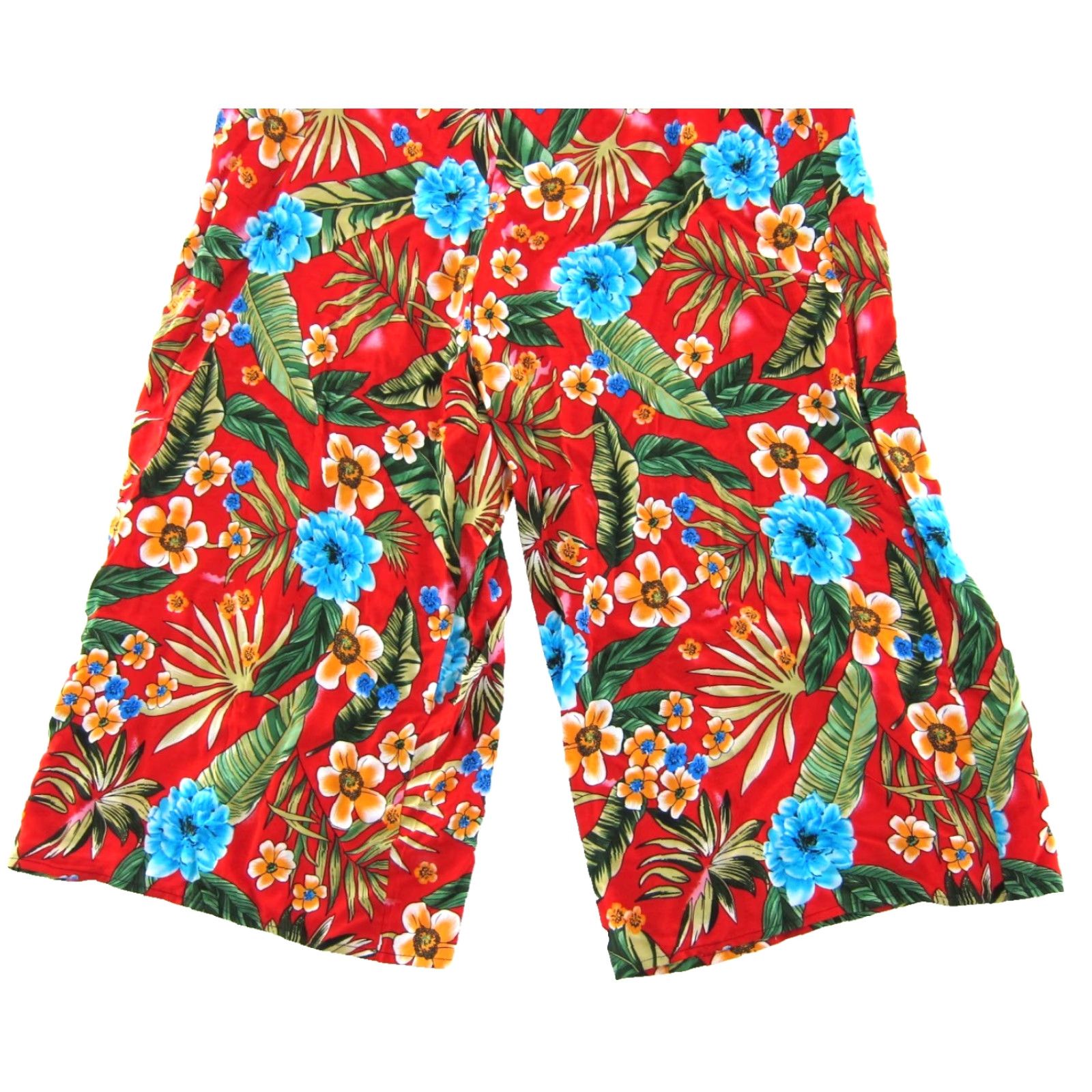 Vintage Beunos Ninos 100% Rayon Red Floral Pocket Wide Leg Jumper Romper Jumpsuit Medium Size M / US 6-8 / IT 42-44 - 5 Thumbnail