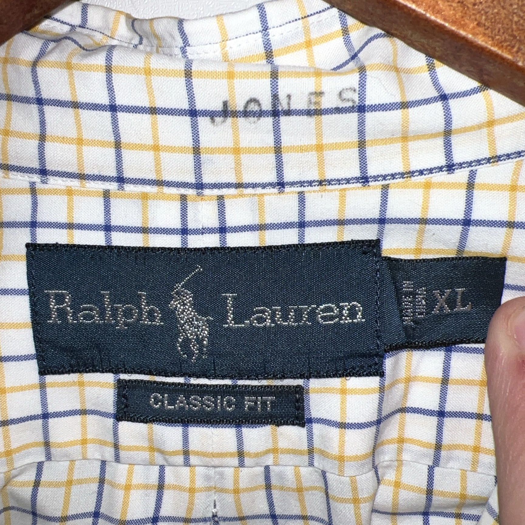 Ralph Lauren Ralph Lauren Button-Up Shirt Plaid Yellow XL Mens Long Sleeve Classic Fit Size US XL / EU 56 / 4 - 3 Thumbnail