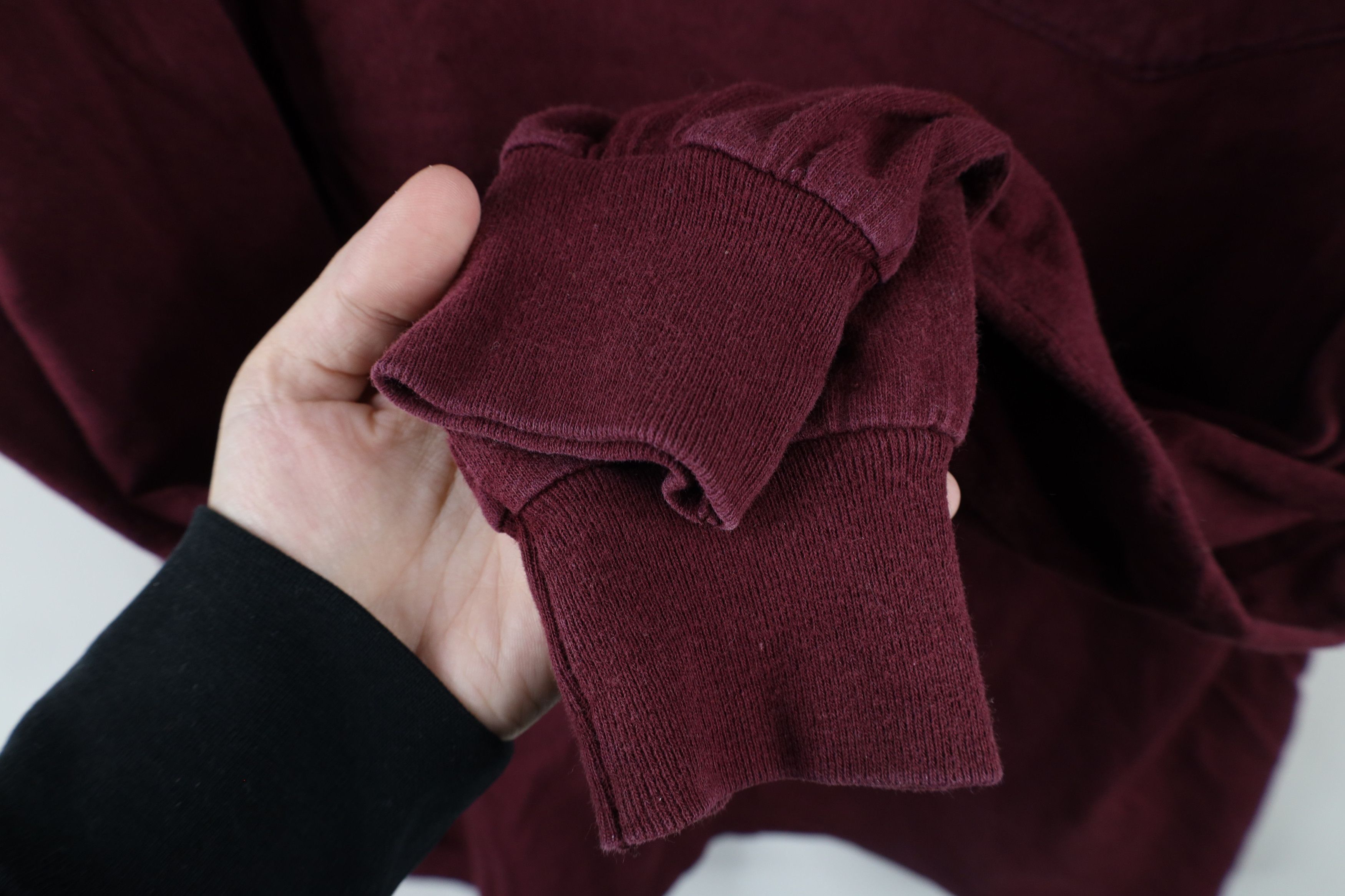 Vintage Vintage 90s Streetwear Long Sleeve Pocket T-Shirt Red Cotton Size US XL / EU 56 / 4 - 6 Thumbnail