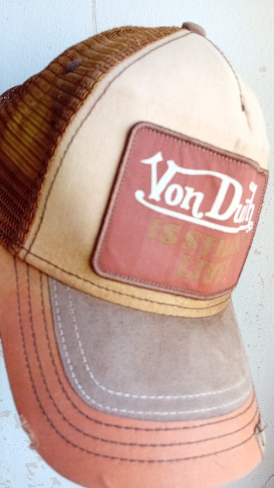 Von Dutch Von Dutch Is Still A' live Canvas Patch Trucker Hat Size ONE SIZE - 10 Thumbnail