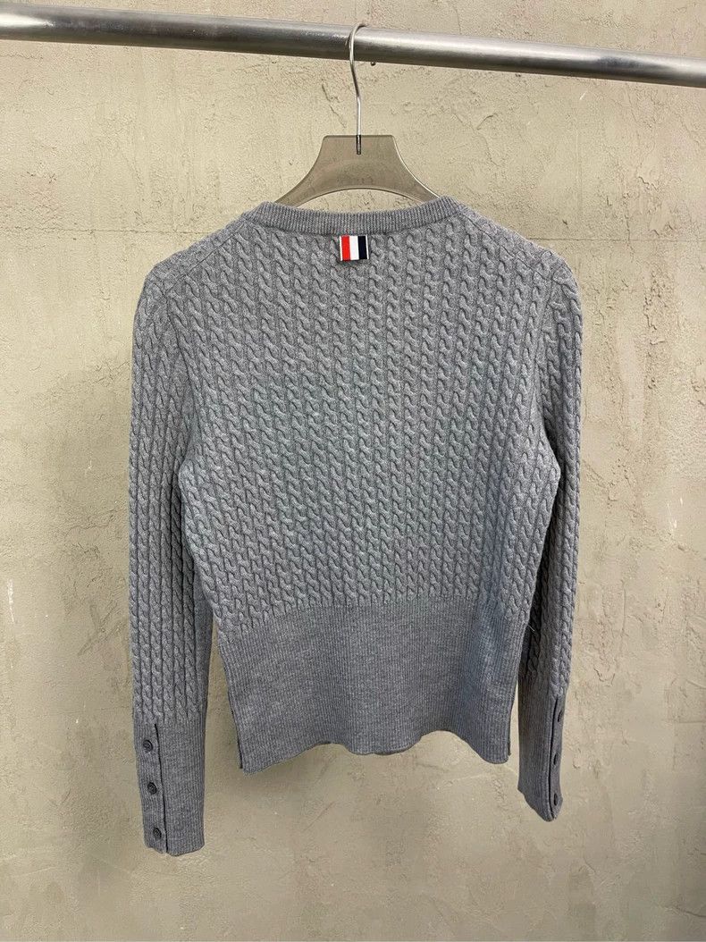 Thom Browne Thom browne Gray embroidered puppy show round-neck sweater Size S / US 4 / IT 40 - 3 Thumbnail