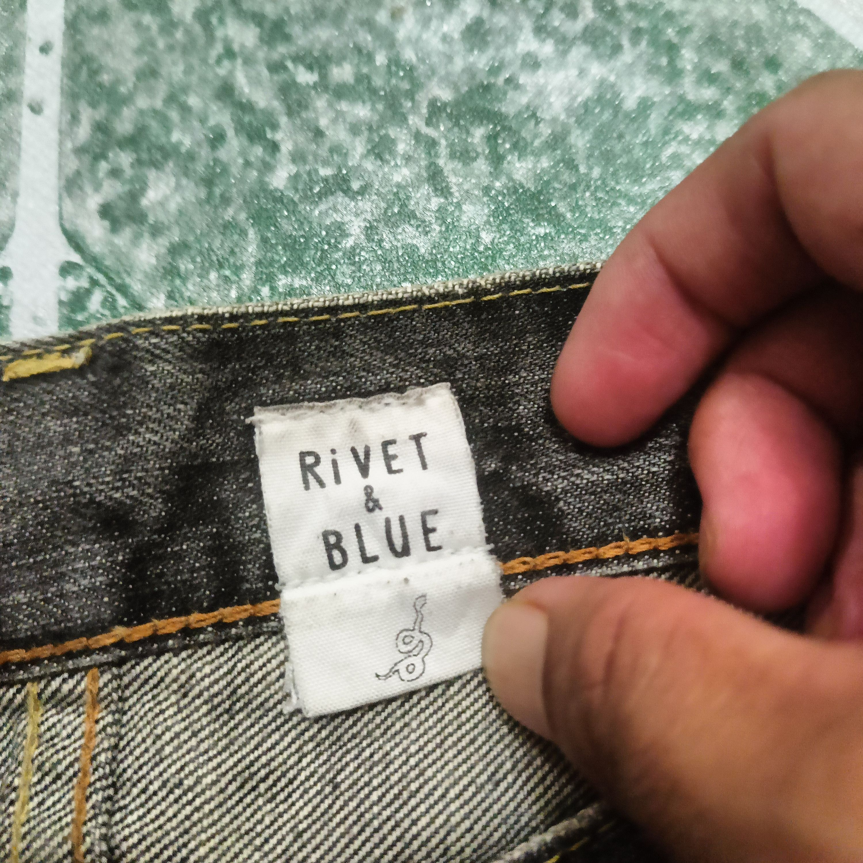 Le Grande Bleu (L.G.B.) Japan Ripped Rivet&Blue Painted distressed Studded Jeans LGB Size US 30 / EU 46 - 20 Thumbnail