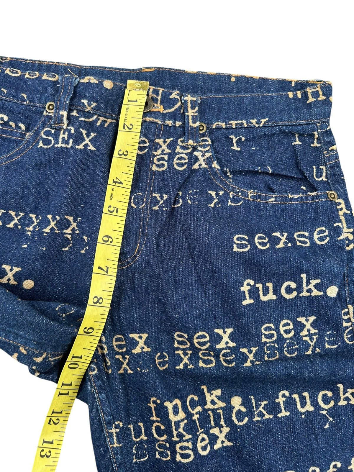 Hysteric Glamour Flare Hysteric Glamour Bitch Fuck Sex Rare Denim ☠️☠️ Size US 28 / EU 44 - 15 Thumbnail