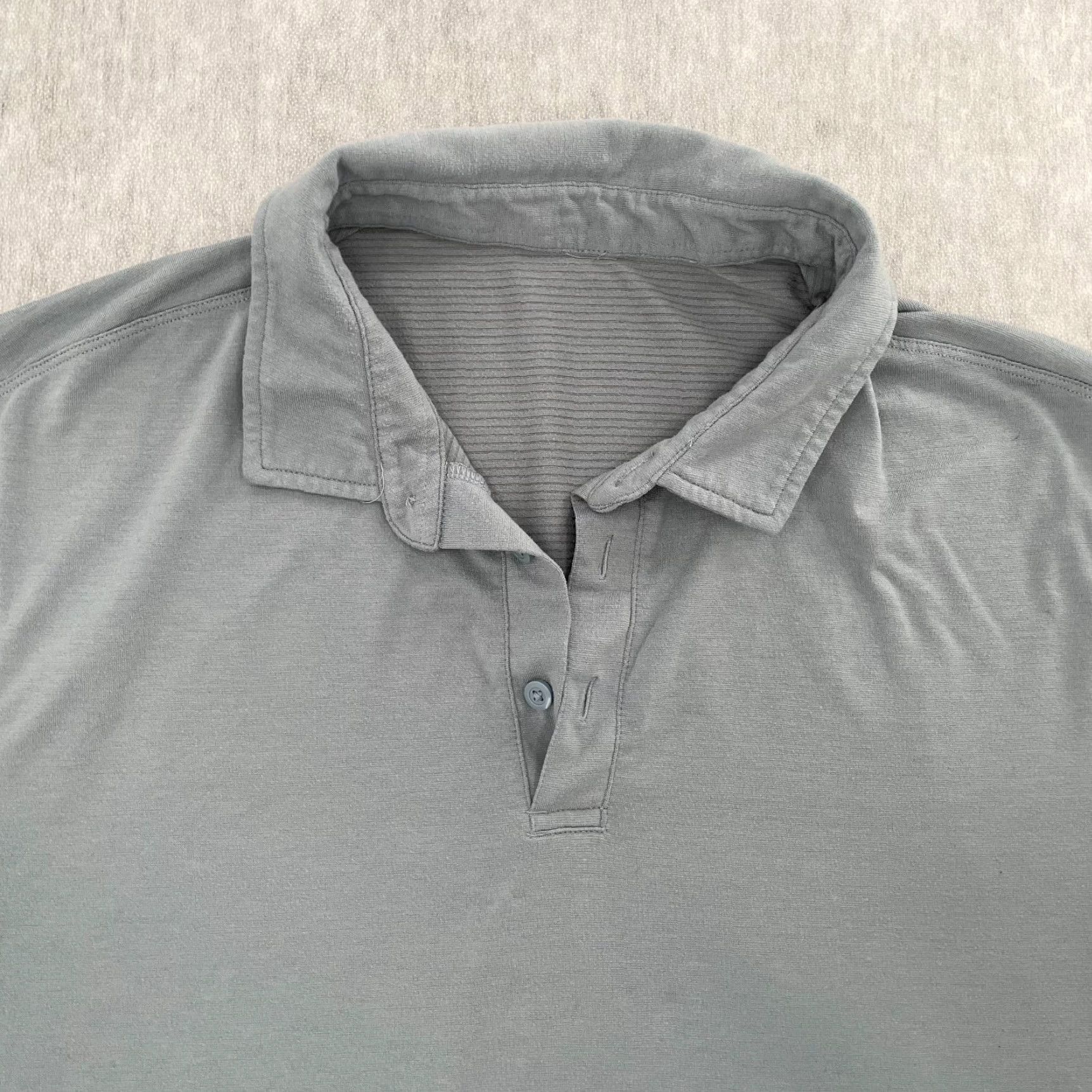 Lululemon LULULEMON Tech Polo Shirt Adult Large Blue Short Sleeve Activewear Mens Size US L / EU 52-54 / 3 - 3 Thumbnail