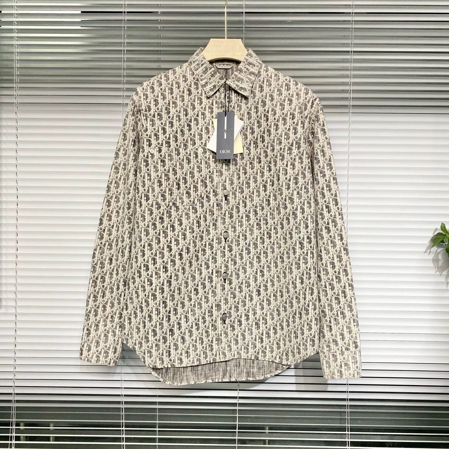 Dior Dior Oblique Denim Gray Shirt Jacket Size US M / EU 48-50 / 2 - 1 Thumbnail