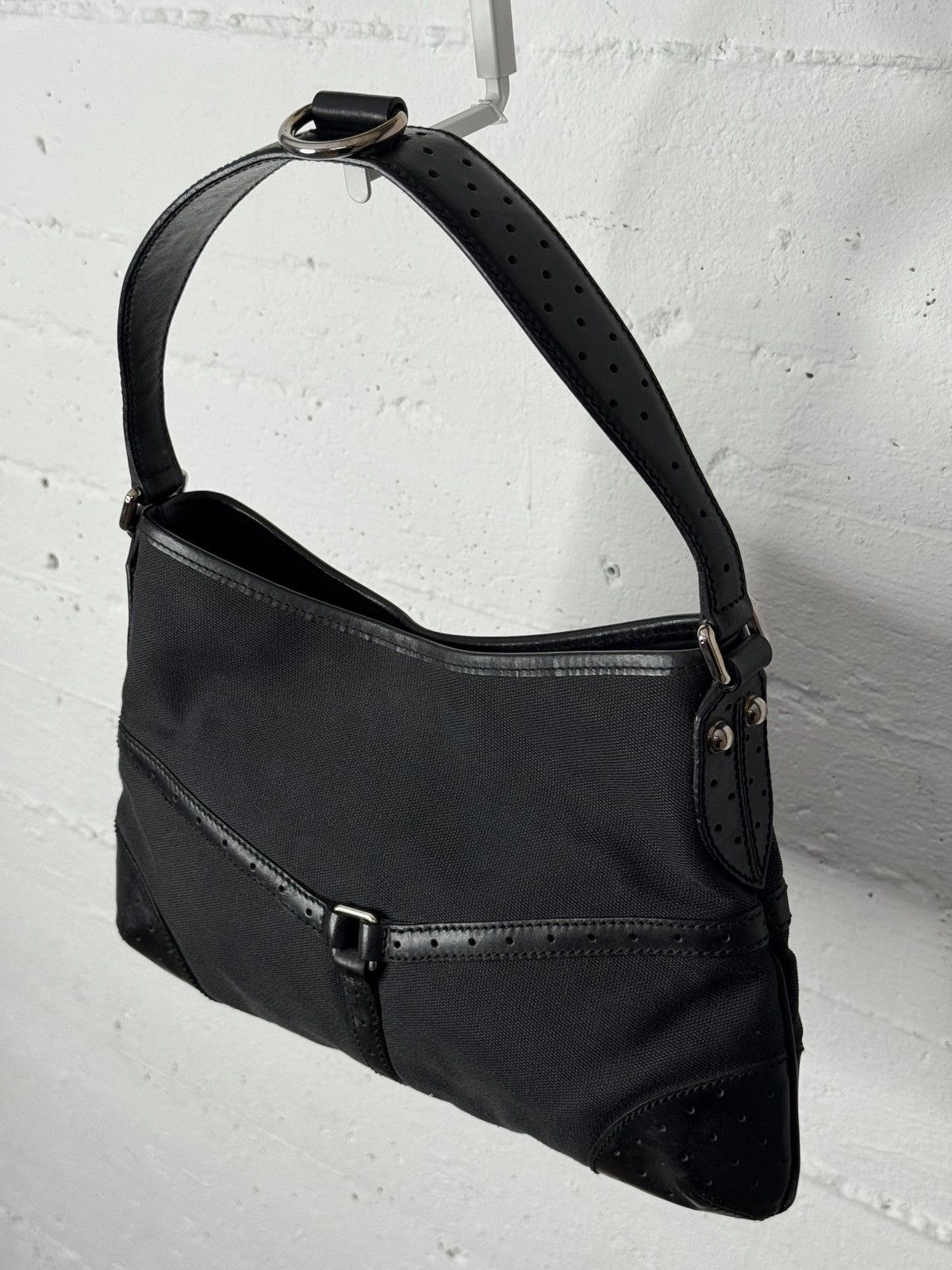 Gucci Gucci Interlocking GG Black Canvas Hobo Bag Size ONE SIZE - 8 Thumbnail