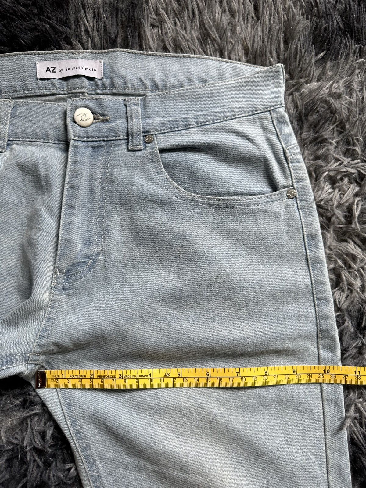 AZ by junhashimoto × Japanese Brand × junhashimoto SS18- AZ by Junhashimoto light denim Size US 31 - 12 Thumbnail