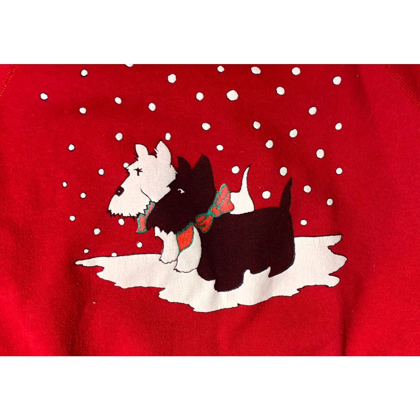 Tultex VINTAGE 90s Tultex Scottie Dog Crewneck Sweatshirt XL Red Mens Size US XL / EU 56 / 4 - 2 Thumbnail