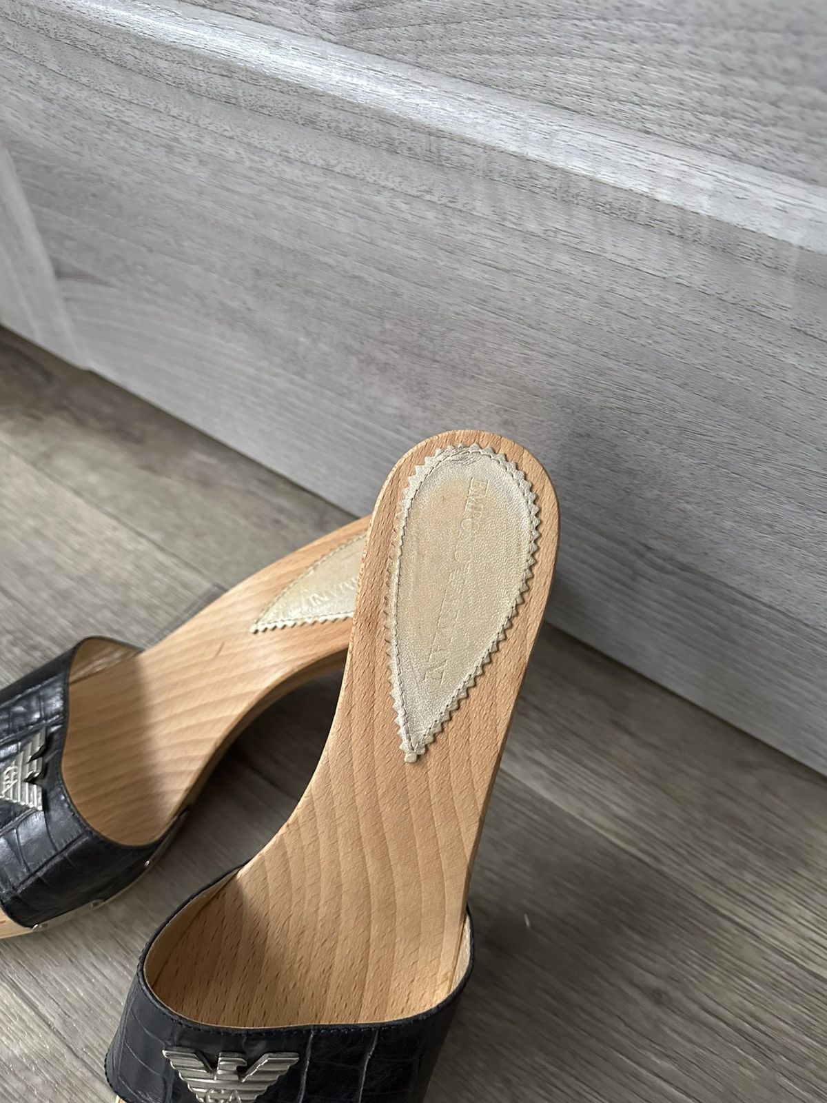 Emporio Armani × Vintage 🫧Emporio Armani Sandal Size US 8 / IT 38 - 3 Thumbnail