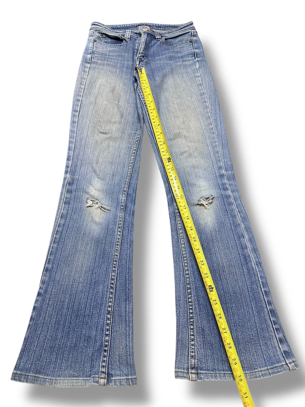 Japanese Brand Sasson Distressed Jeans With Bootcut and Flare Style Size US 27 - 8 Thumbnail