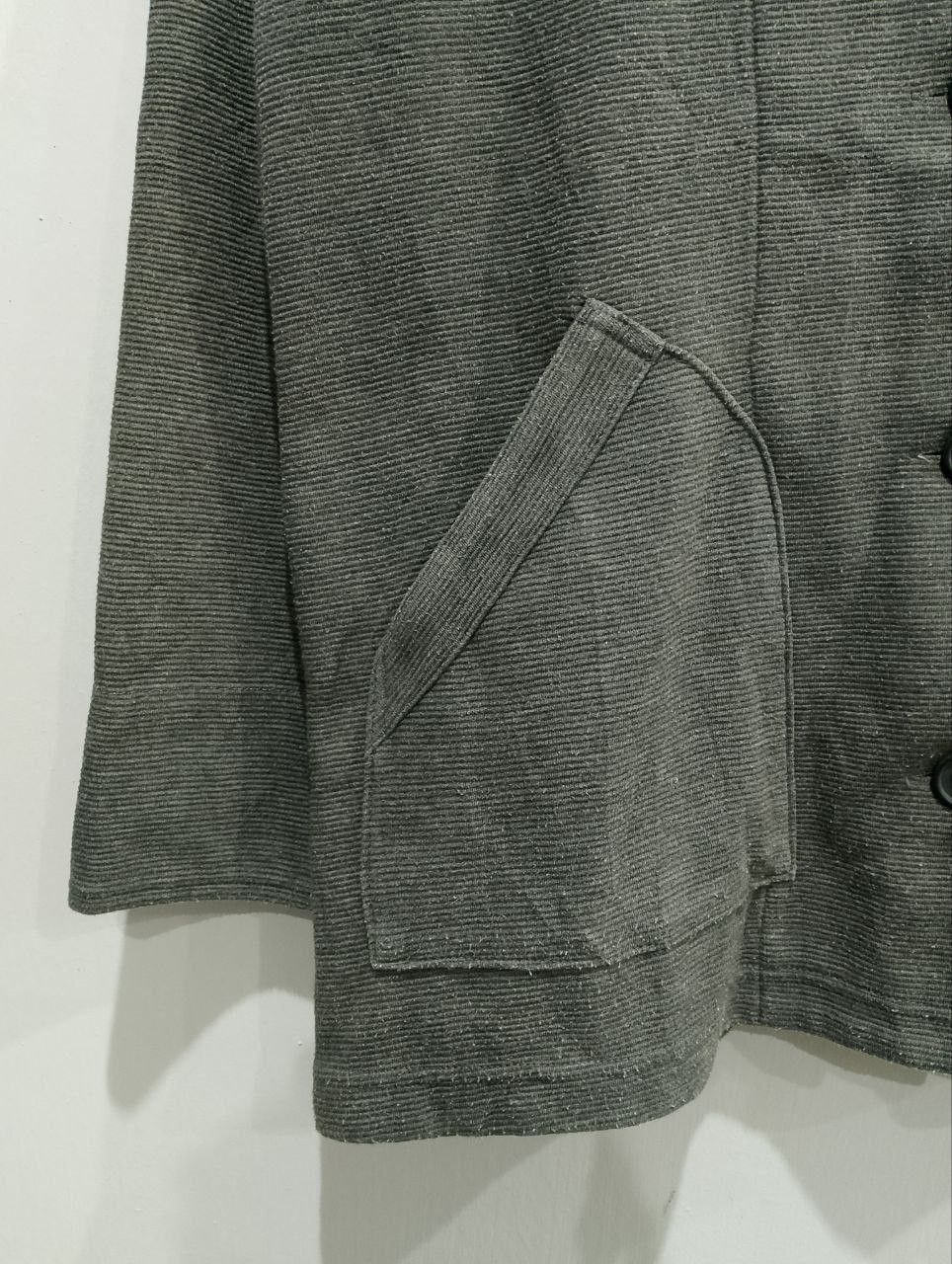 Japanese Brand SHOO LA RUE Japan Dark Grey Pullover Hooded Cardigan Size L / US 10 / IT 46 - 7 Thumbnail