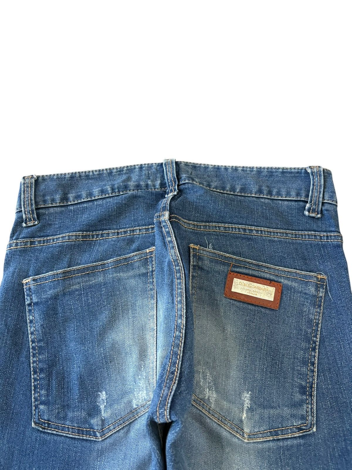 Dolce & Gabbana Vintage Italy Dolce Gabbana Distressed Clawmark Jeans Size 31" - 4 Thumbnail