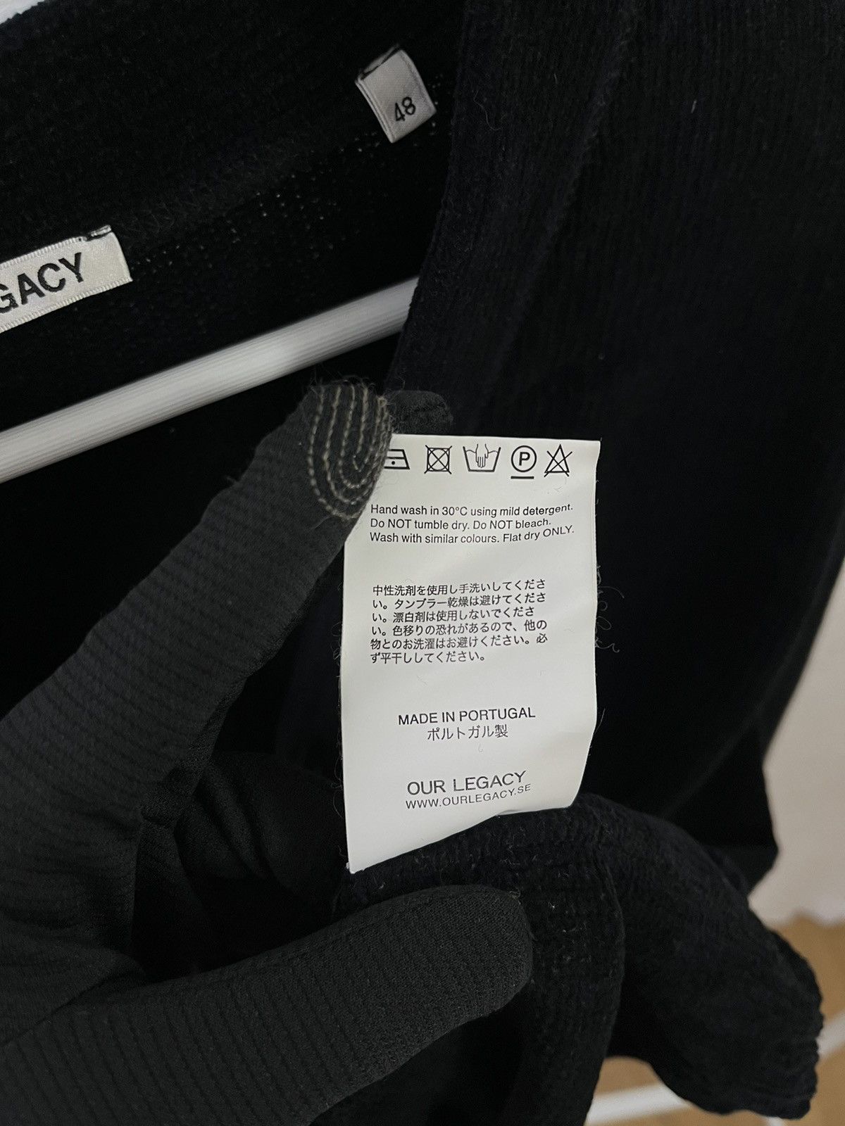 Our Legacy Our Legacy flatlock charcoal chenille cardigan Size US M / EU 48-50 / 2 - 8 Thumbnail