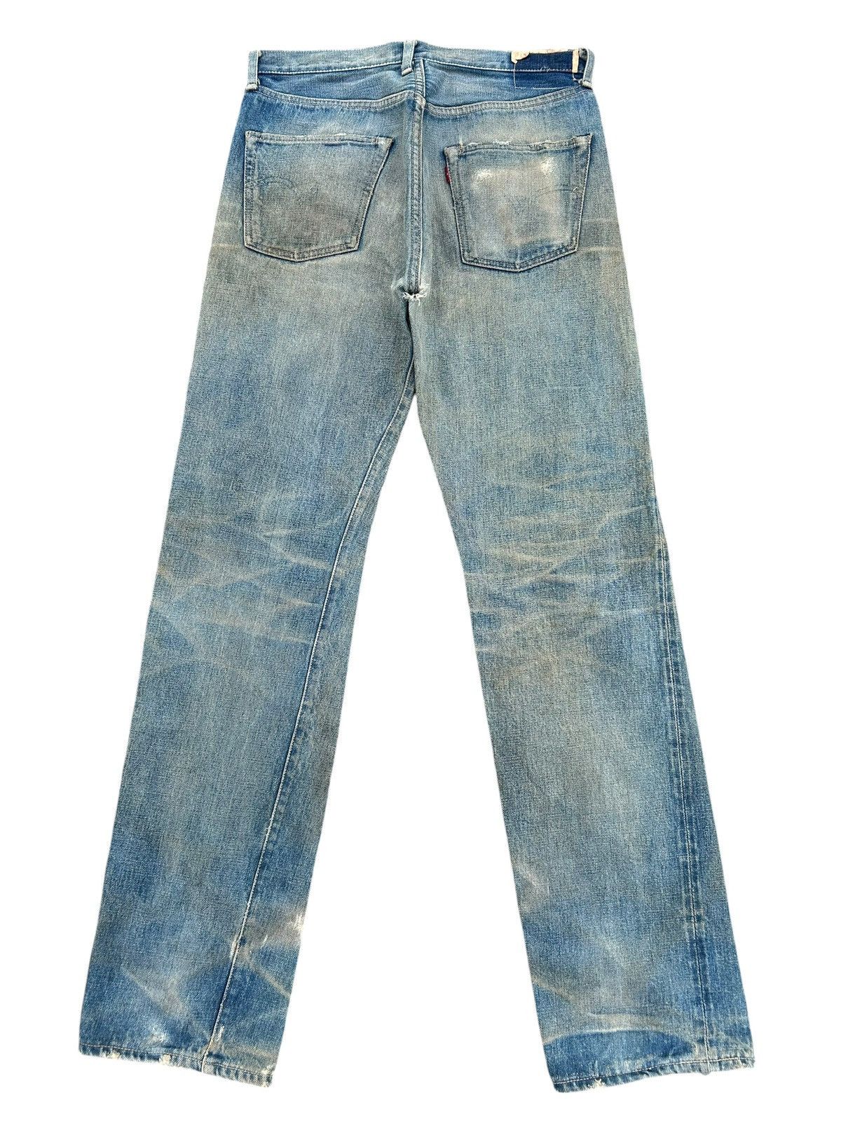 Kapital Vintage Levis Big E Selvedge Distressed Denim Jeans Size US 32 / EU 48 - 4 Thumbnail