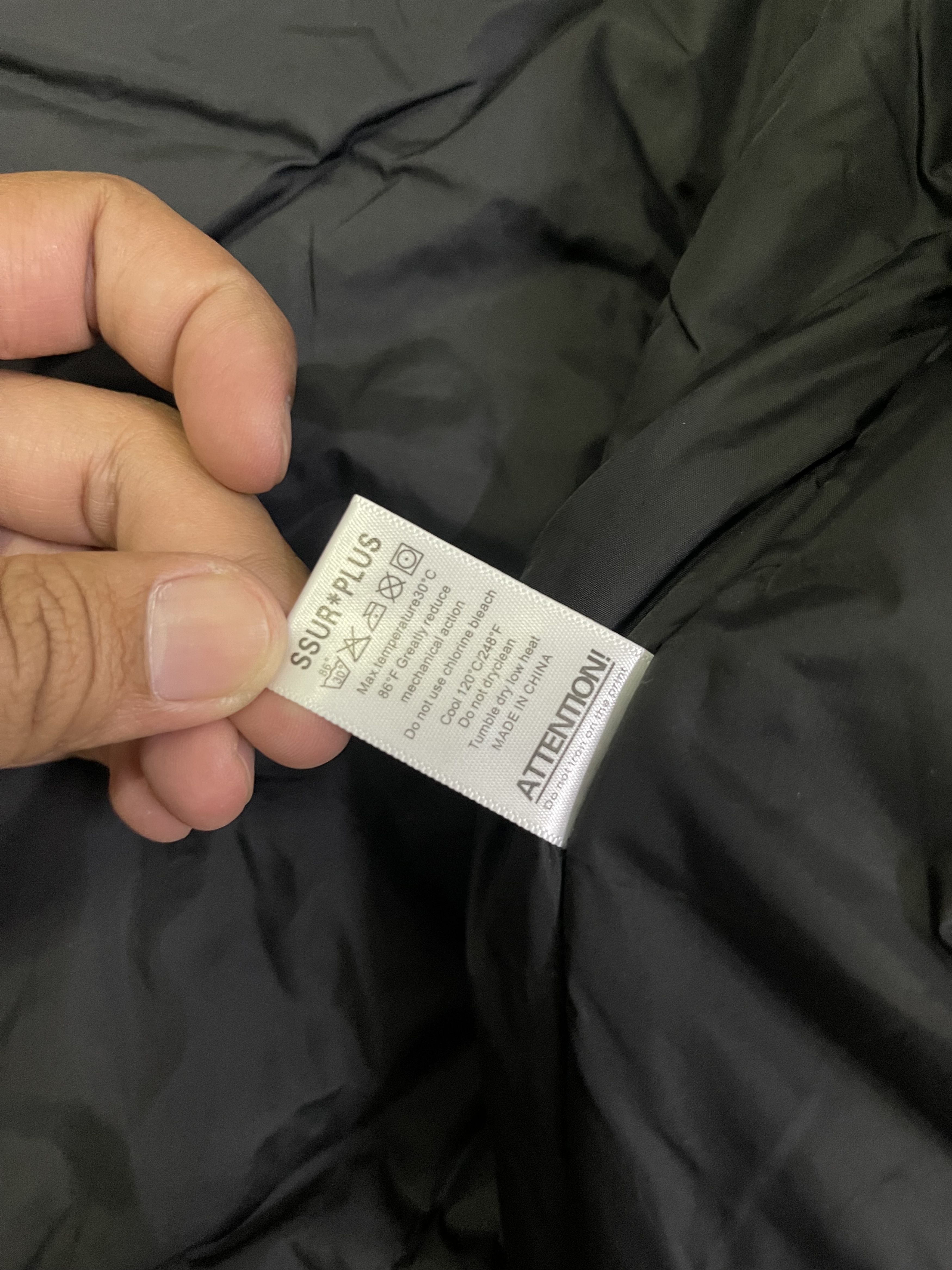 SSUR AW18 SSUR Safety Reflector Puffer Jacket “Make Love Not War” Size US M / EU 48-50 / 2 - 10 Thumbnail