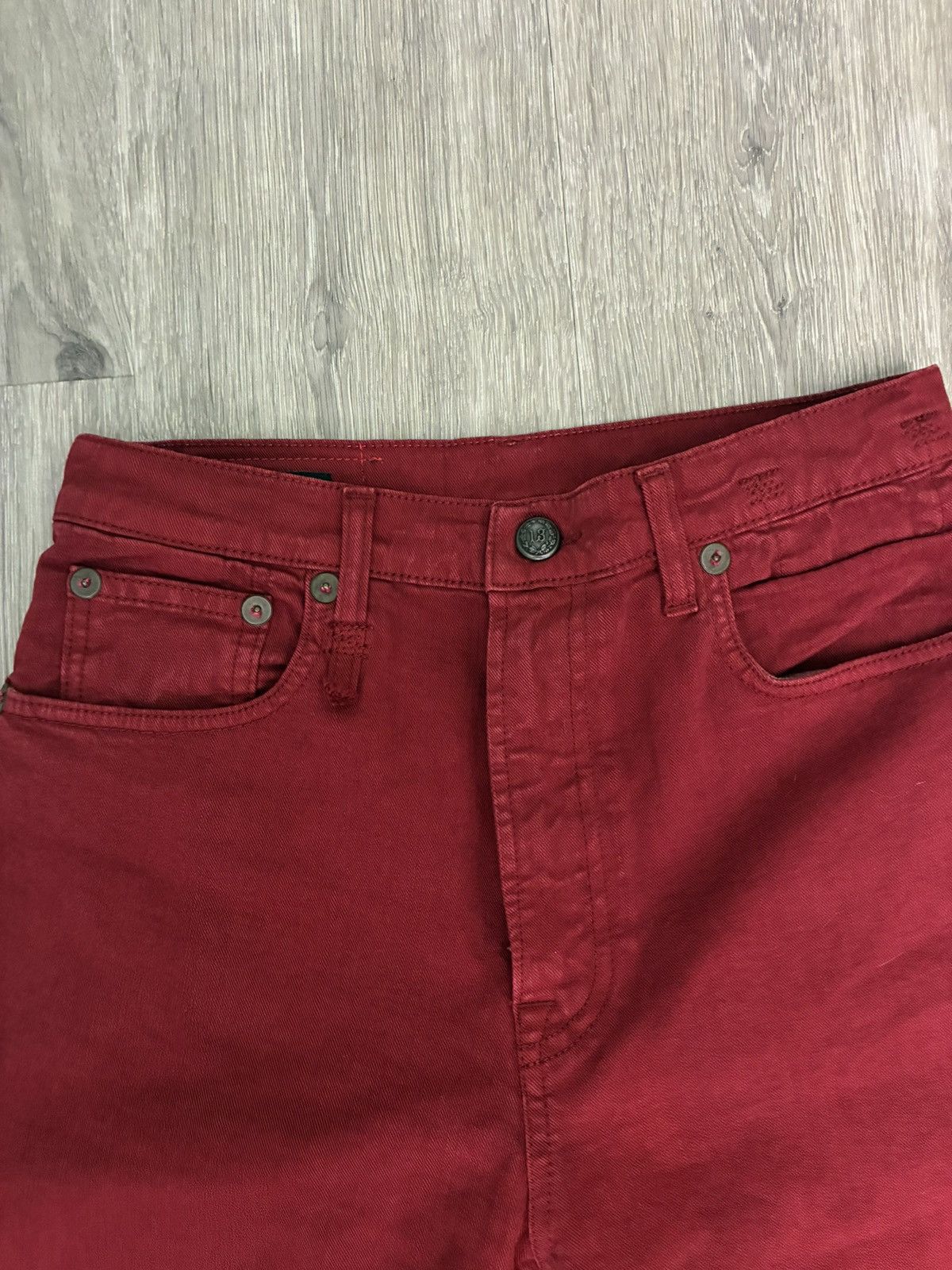 R13 Jane Jean Vivid Red Stretch 27 Size 27" / US 4 / IT 40 - 9 Thumbnail
