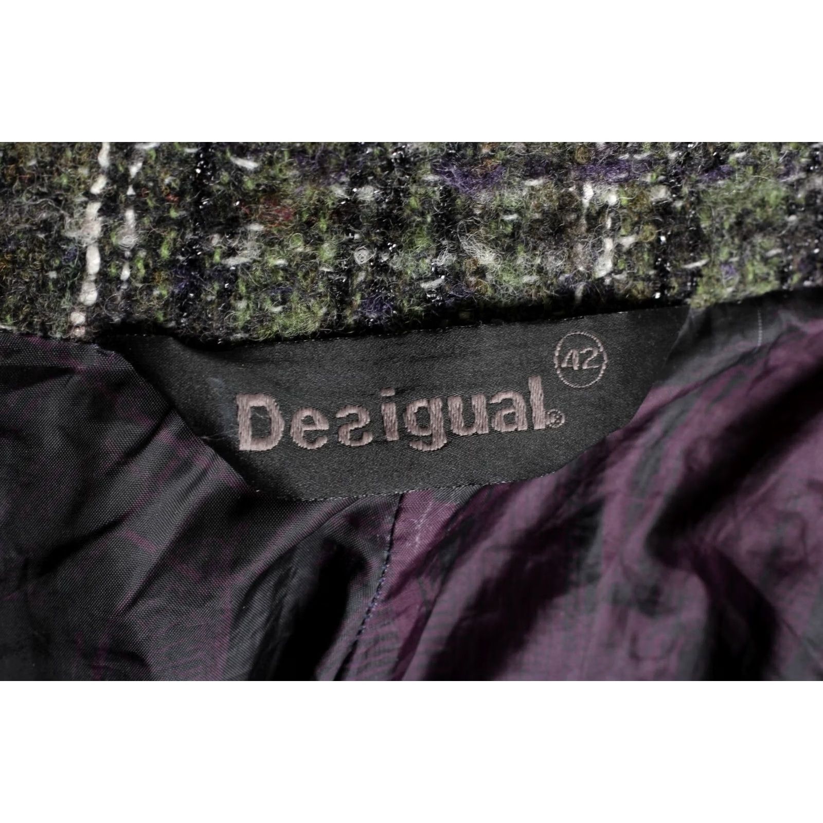 Desigual DESIGUAL Wool Knitted Coat Jacket Women 42 Multicoloured Wool 42 MJ3790 Desigual Coat Size M / US 6-8 / IT 42-44 - 7 Thumbnail