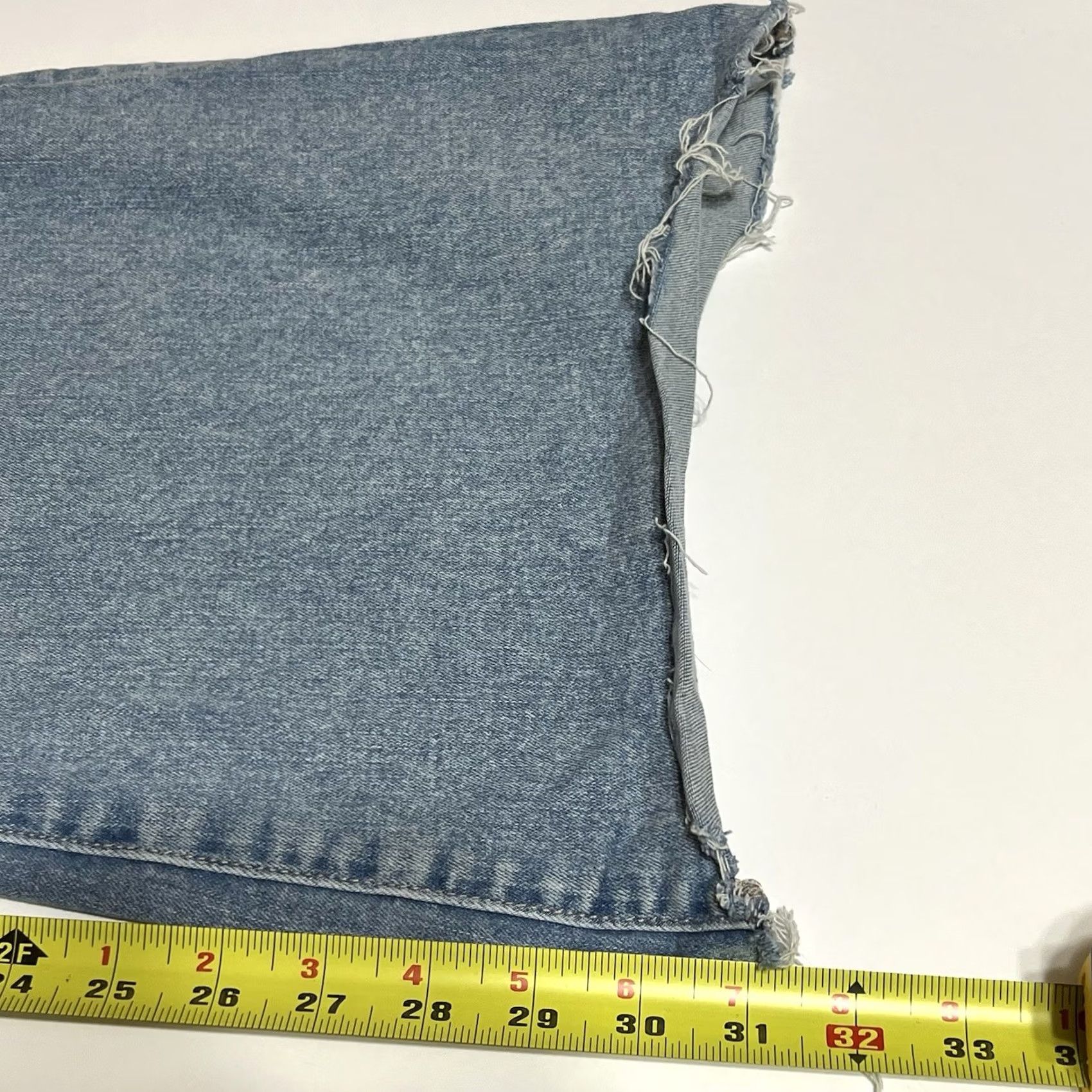 American Eagle Outfitters VINTAGE American Eagle Jeans 18 Long Flare 31in 5-Pocket Blue Distress Stretch Denim Womens High Rise Trouser Size 40" / US 18 - 6 Thumbnail