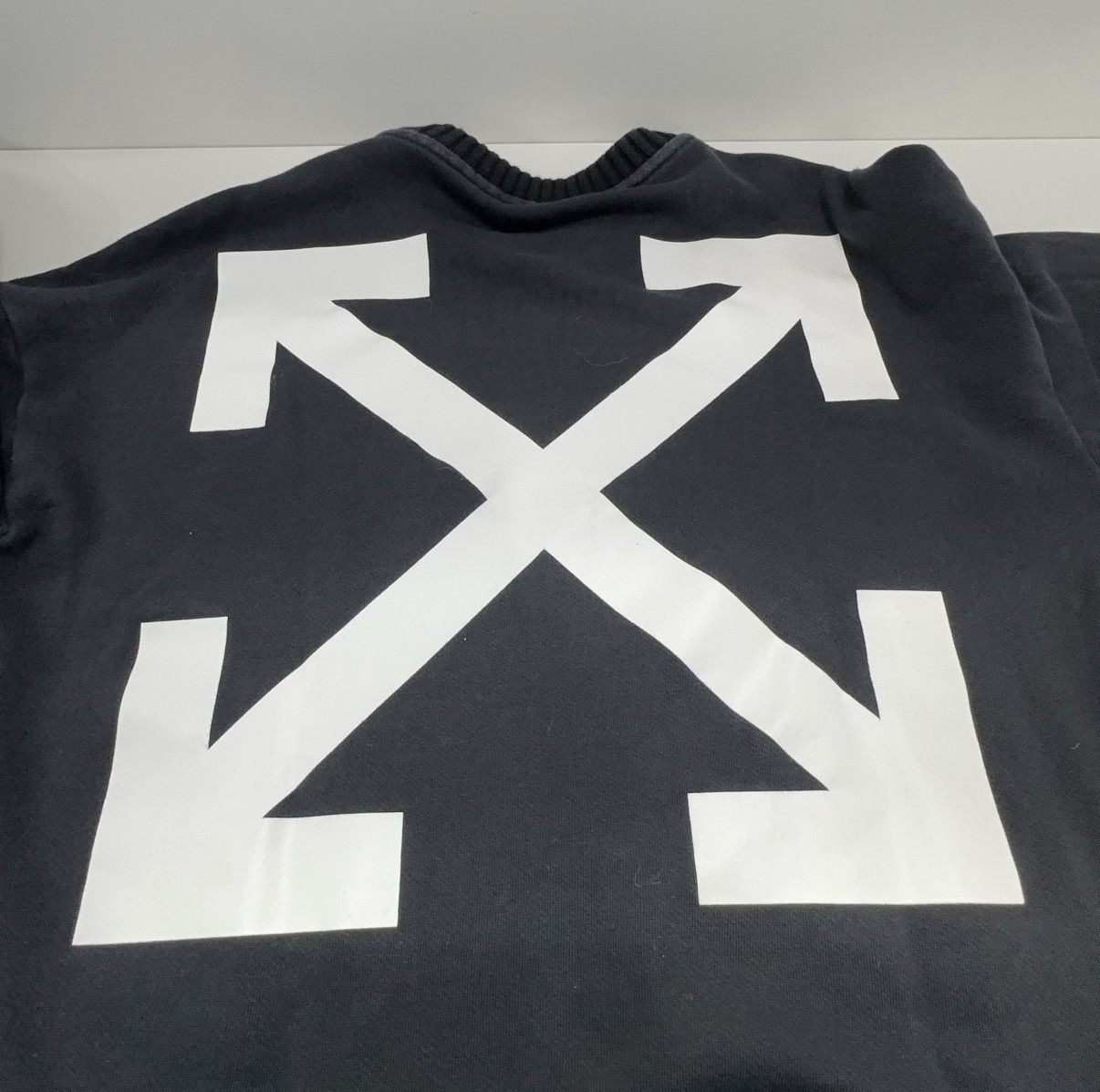 Moncler × Off-White Moncler x Off-White Black Swan Crew Sweatshirt Size US S / EU 44-46 / 1 - 8 Thumbnail