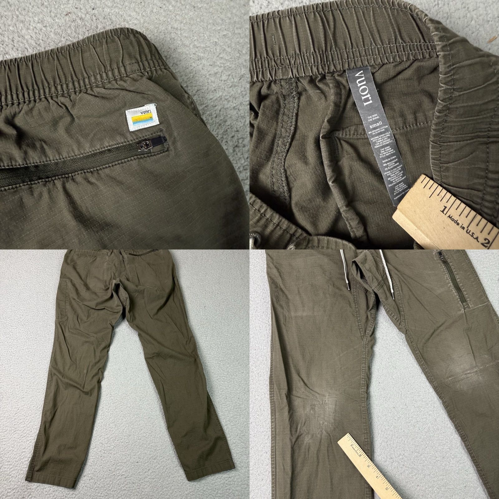 Vuori Vuori Pants Mens Small Brown Ripstop Jogger Cargo Distressed S Inseam 29 in Regular Straight Sit? Size US 28 / EU 44 - 8 Thumbnail