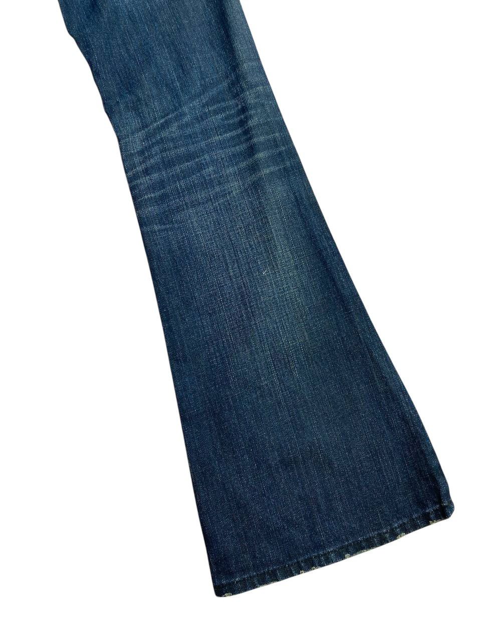 The Great China Wall The Great China Handmade Indigo Flare Denim Size US 26 / EU 42 - 13 Thumbnail