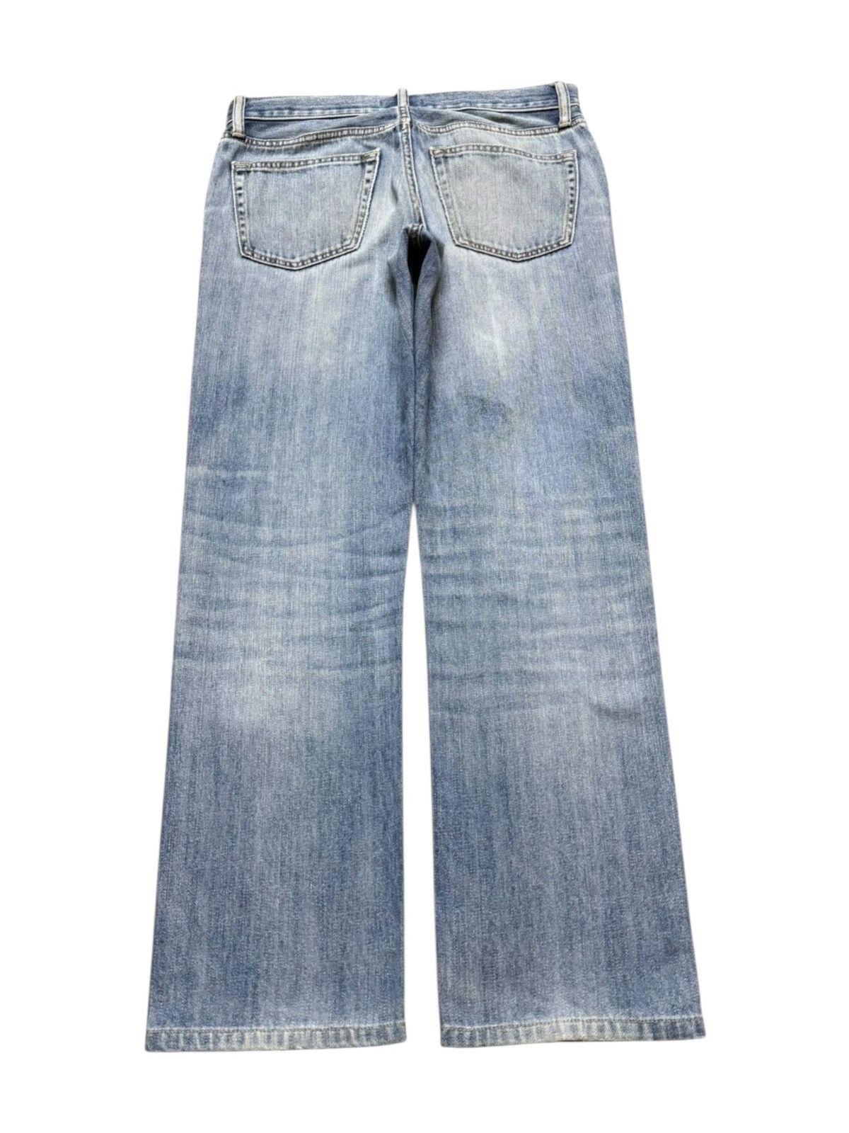Uniqlo Vintage Y2K Uniqlo Light Faded Wash Distress Straight Leg Size US 32 / EU 48 - 2 Thumbnail