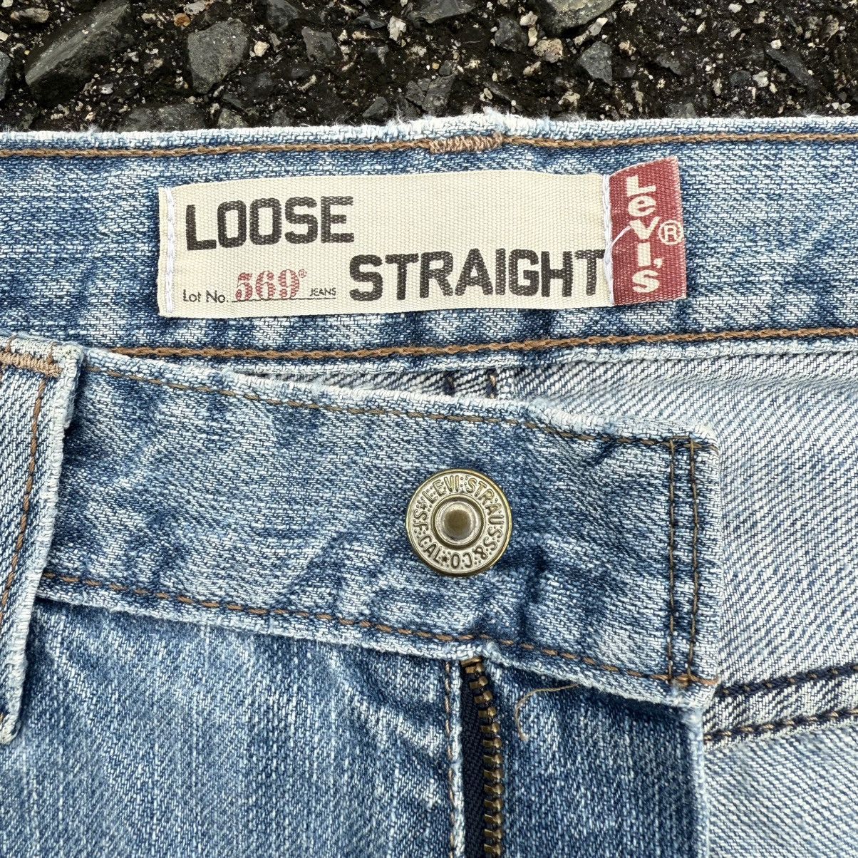 Levi's Vintage Clothing VINTAGE LEVI'S 569 LOOSE STRAIGHT FADED JEAN DENIM PANTS Size US 34 / EU 50 - 8 Thumbnail