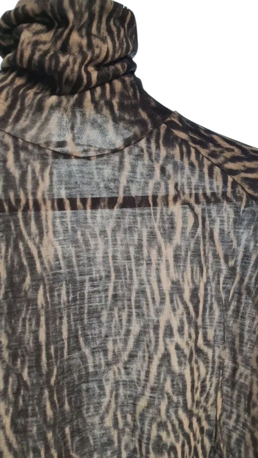 Haider Ackermann Haider Ackermann Tiger Pattern See-Through Long Sleeve Size US L / EU 52-54 / 3 - 3 Thumbnail