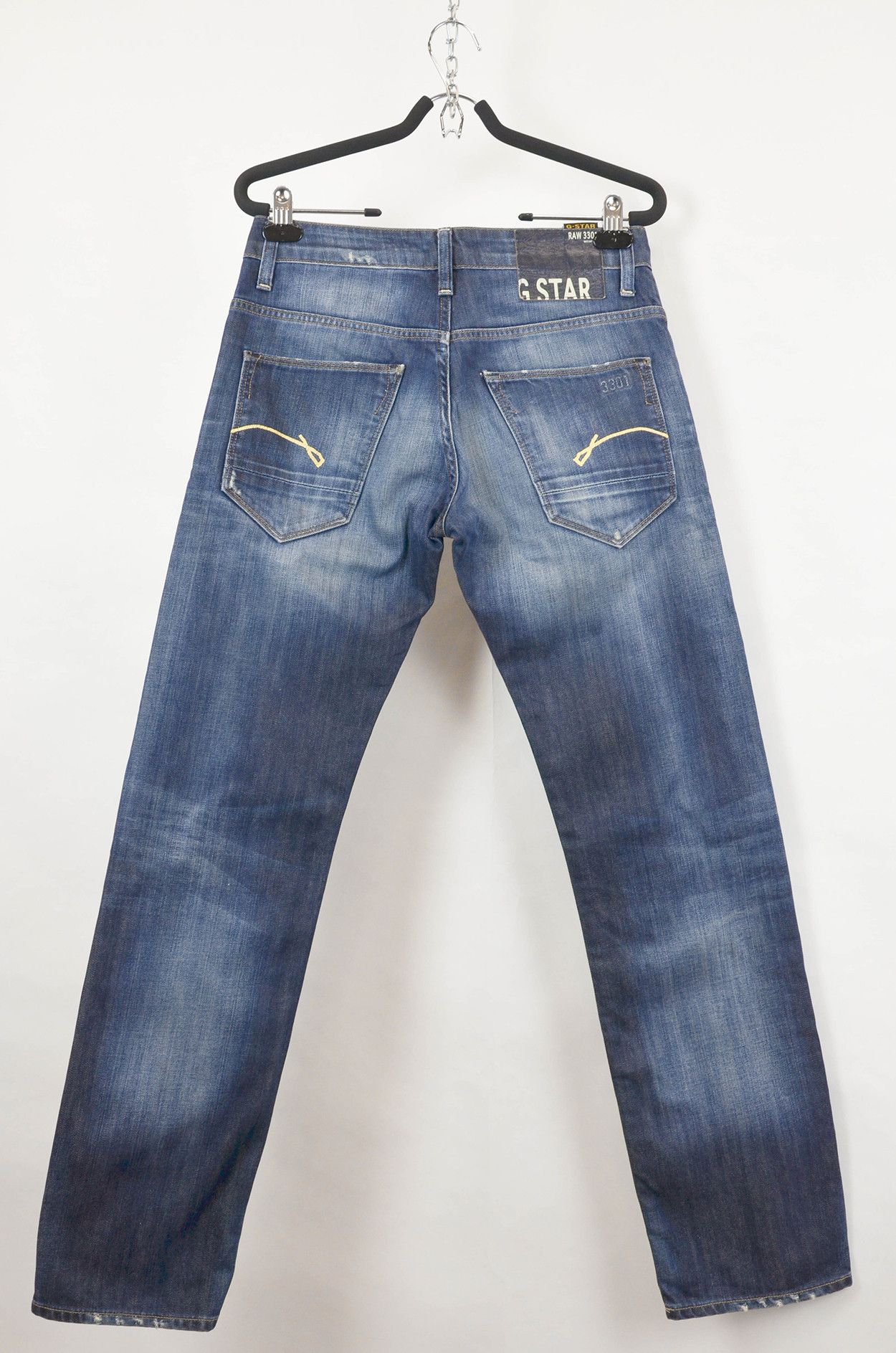 G-Star G-STAR RAW 3301 Slim Straight Fit Raw Denim Jeans W30 Size US 30 / EU 46 - 1 Thumbnail