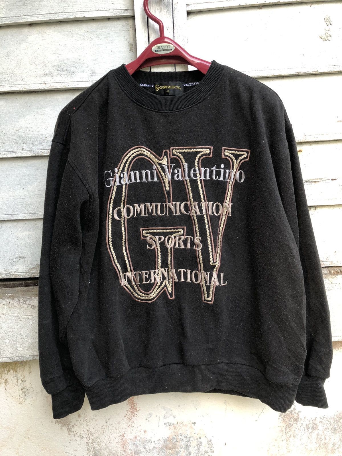 Vintage 90’s Gianni Valentino Crewneck Sweatshirt Gianni Valentino Sweater Gianni Valentino Big Logo Printed offers Sweatshirt Size M