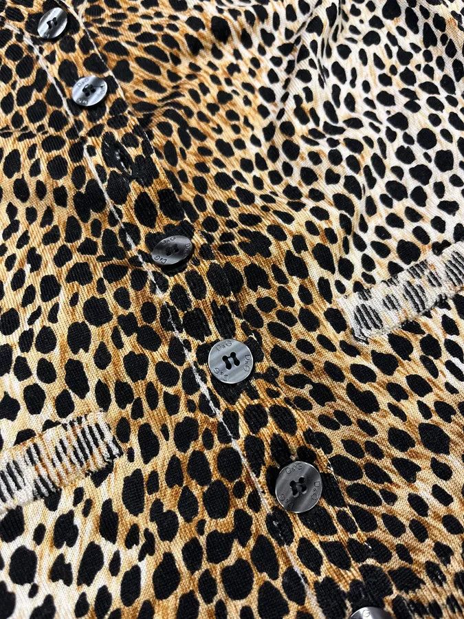 Dolce & Gabbana SS1996 Dolce & Gabbana Leopard Cardigan Size S / US 4 / IT 40 - 4 Thumbnail