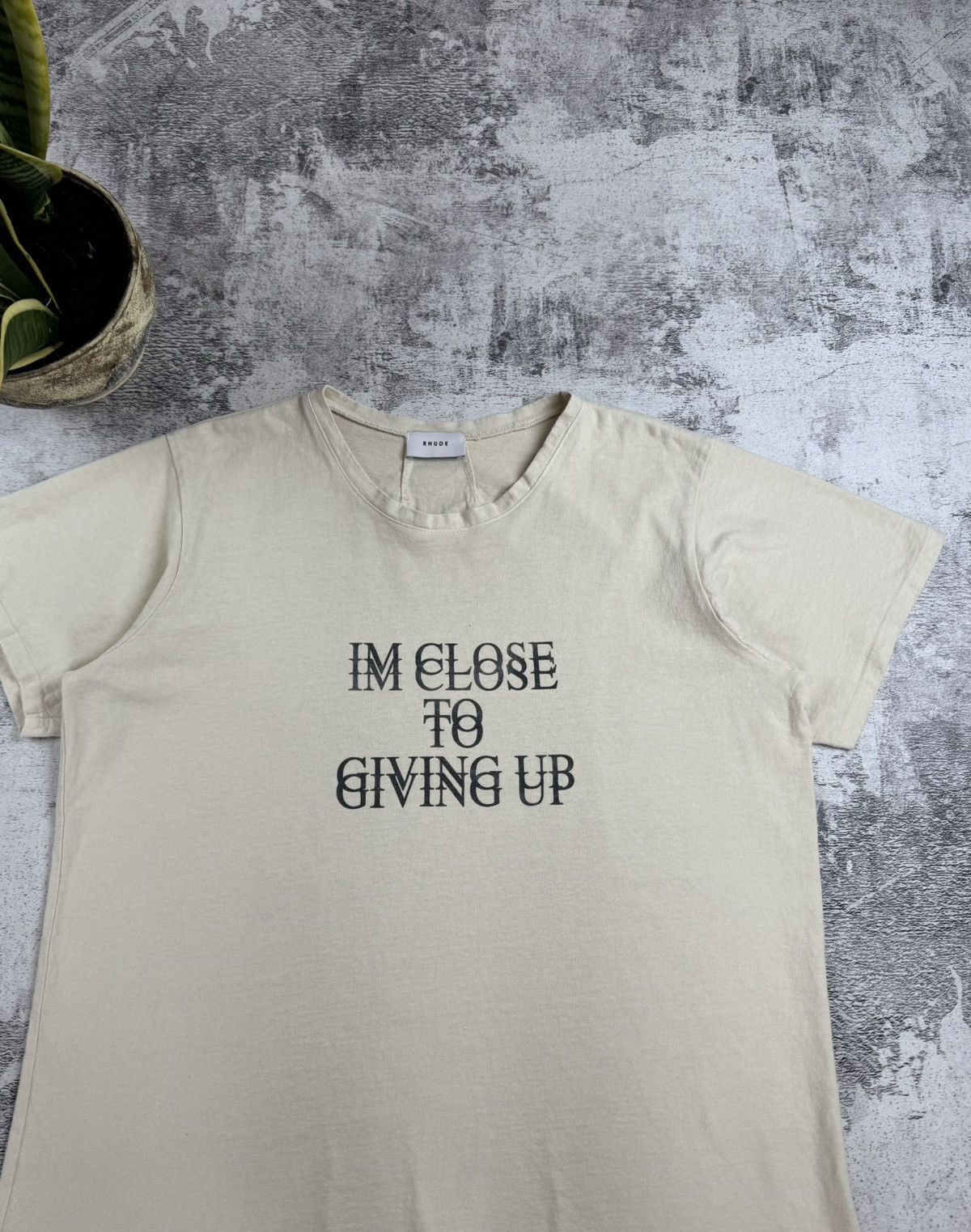 Rhude RHUDE I am Close to Giving Up Rap Hip Hop Jersey T Shirt Tee Size US M / EU 48-50 / 2 - 7 Thumbnail
