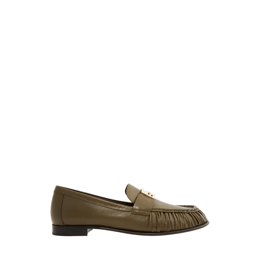Fendi o1h1sh11225 Leather Loafers in Olive Green Size US 9 / IT 39 - 1 Thumbnail