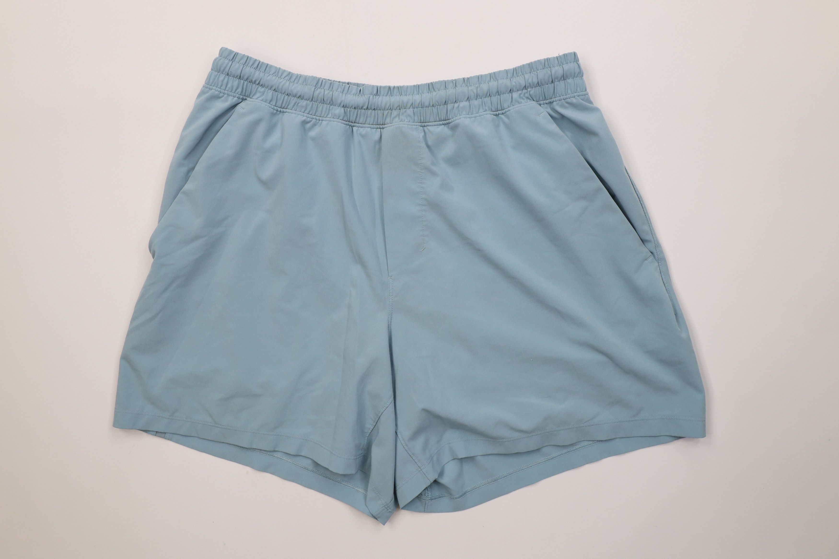 Lululemon Lululemon Pacebreaker Gym Running Jogging Shorts Light Blue Size US 34 / EU 50 - 1 Thumbnail