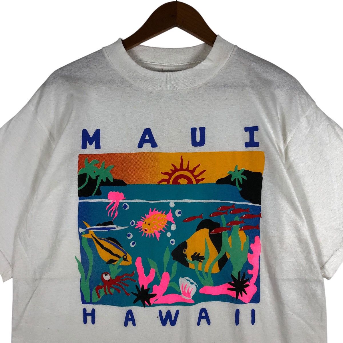 Tultex MAUI HAWAII Multicolor Printed T-Shirt Size US L / EU 52-54 / 3 - 2 Thumbnail