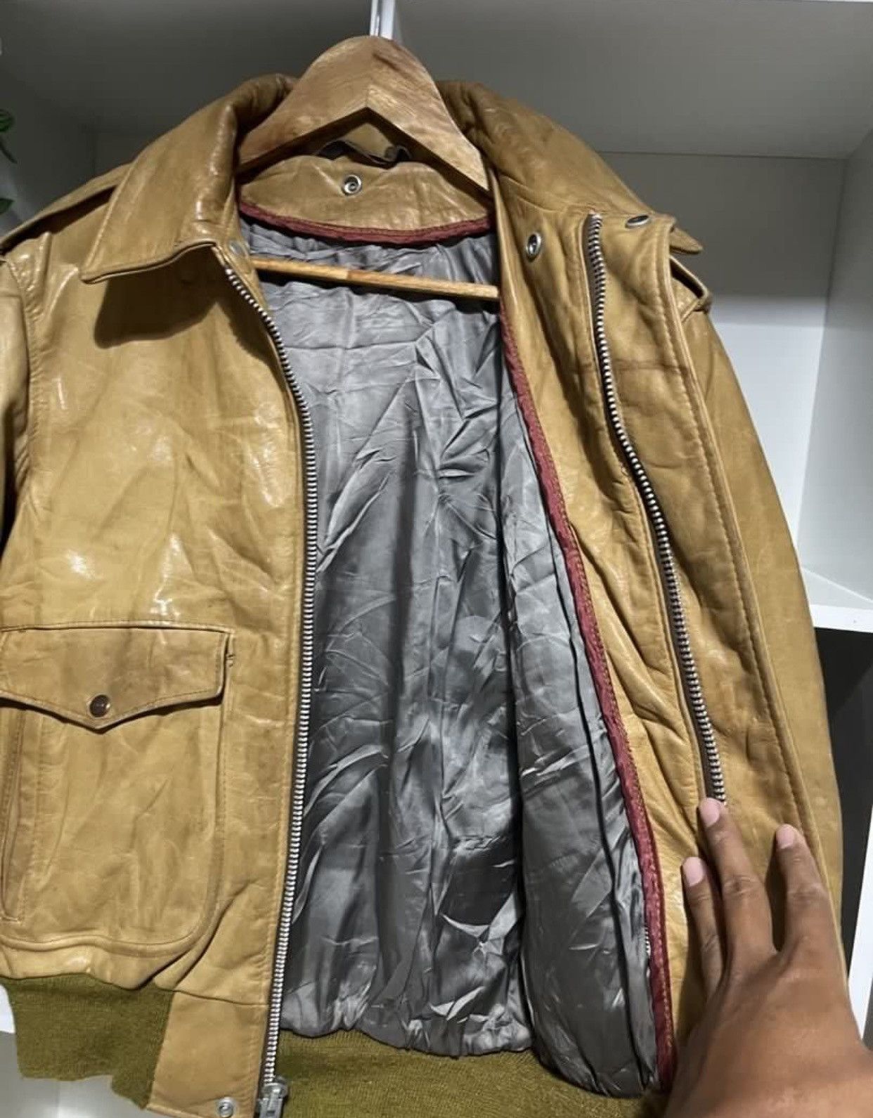 Schott 🔥RARE VTG SCHOTT LEATHER JACKETS TYPE A-2 USA Size US M / EU 48-50 / 2 - 2 Thumbnail