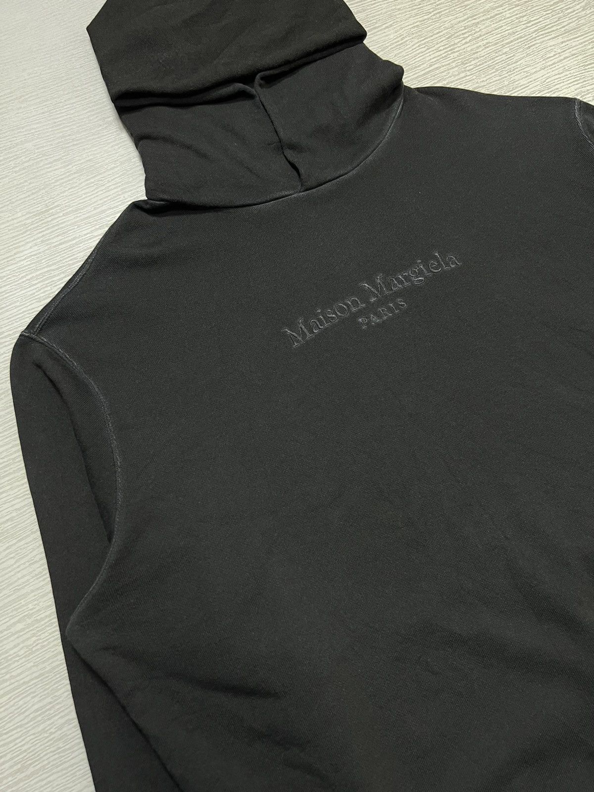 Maison Margiela Maison Margiela Logo Oversized Garment Dye Hooded Sweatshirt Size US S / EU 44-46 / 1 - 5 Thumbnail
