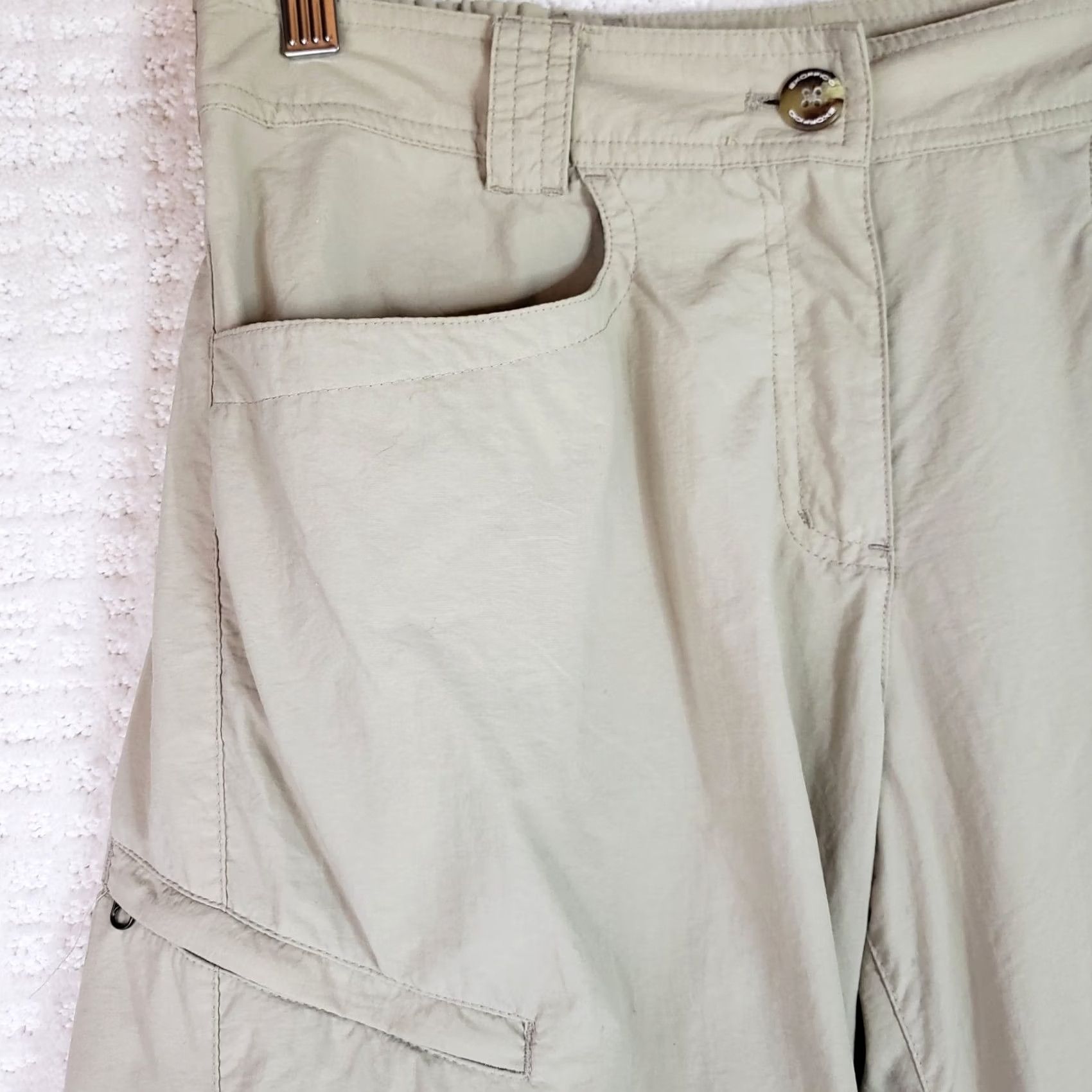 ExOfficio VINTAGE ExOfficio Khaki Beige Nylon INSECT SHIELD Convertible Pants Women Size 6 X 29" Size 28" / US 6 / IT 42 - 4 Thumbnail
