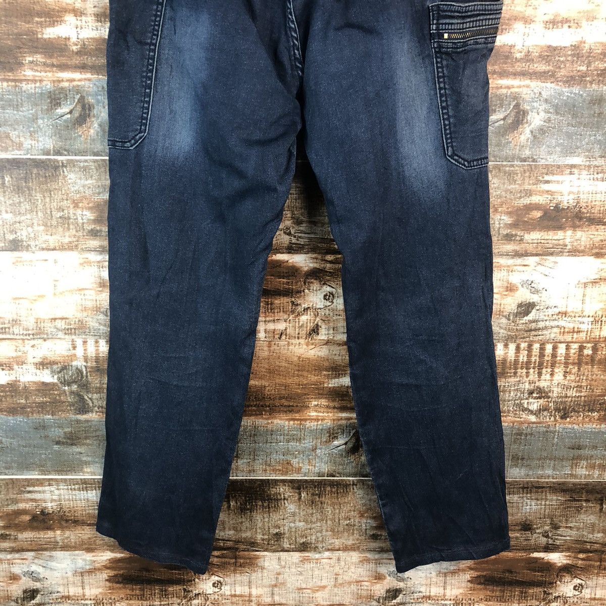 Japanese Brand Fieldcore Japanese utility tactical Blue Denim Pants #A2094 Size US 32 / EU 48 - 21 Thumbnail
