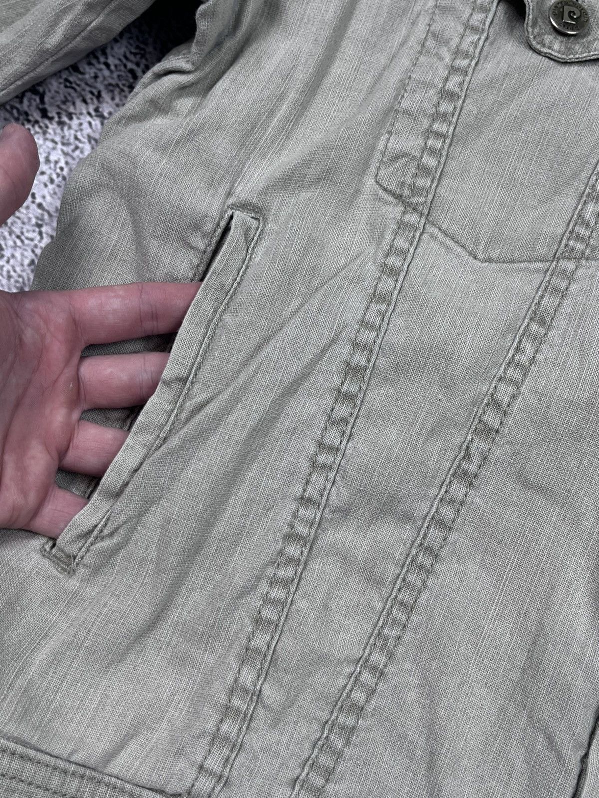 Pierre Cardin Vintage 90s Rare Pierre Cardin Linen jacket size L Size US L / EU 52-54 / 3 - 6 Thumbnail
