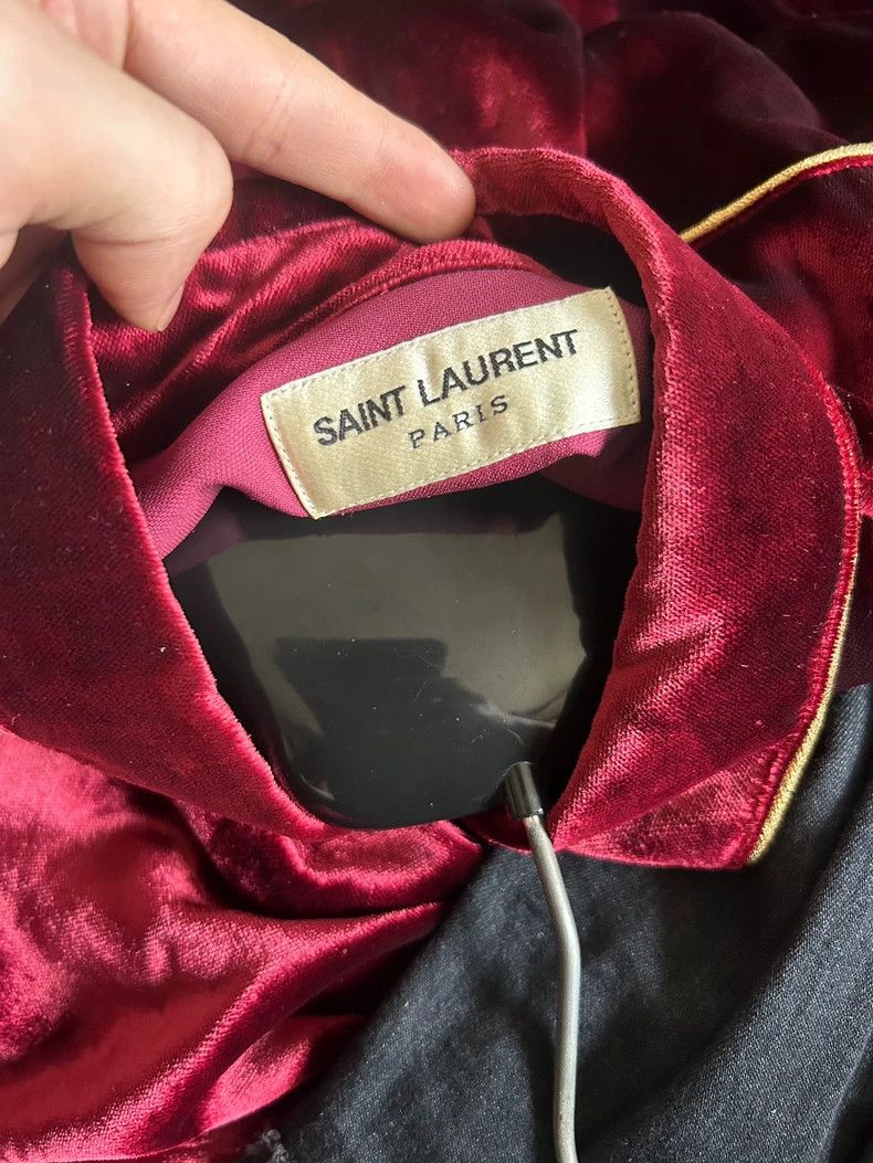 Saint Laurent Paris Saint laurent paris 2016 FW Red Velvet Shirt 2506-Nextarrow Size US S / EU 44-46 / 1 - 5 Thumbnail