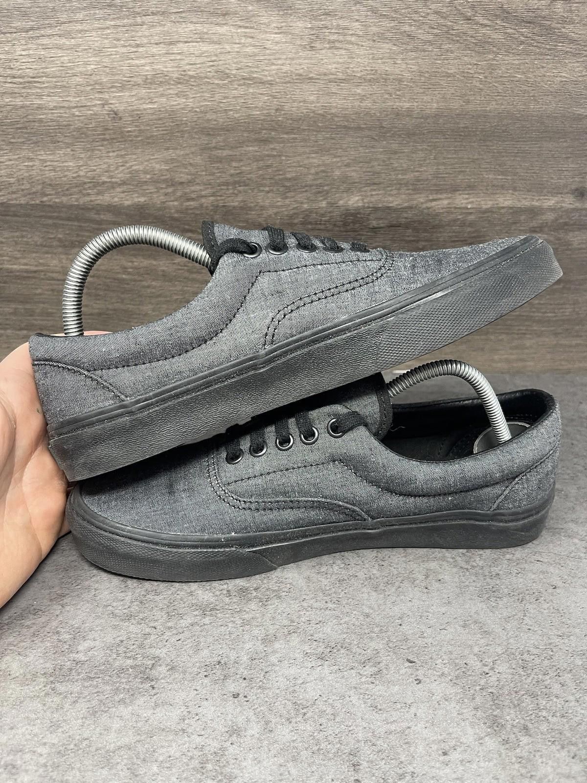 Vans Vans Era Mono Chambray Black Shoes Mens Size 7 Sneakers Size US 7 / EU 40 - 7 Thumbnail
