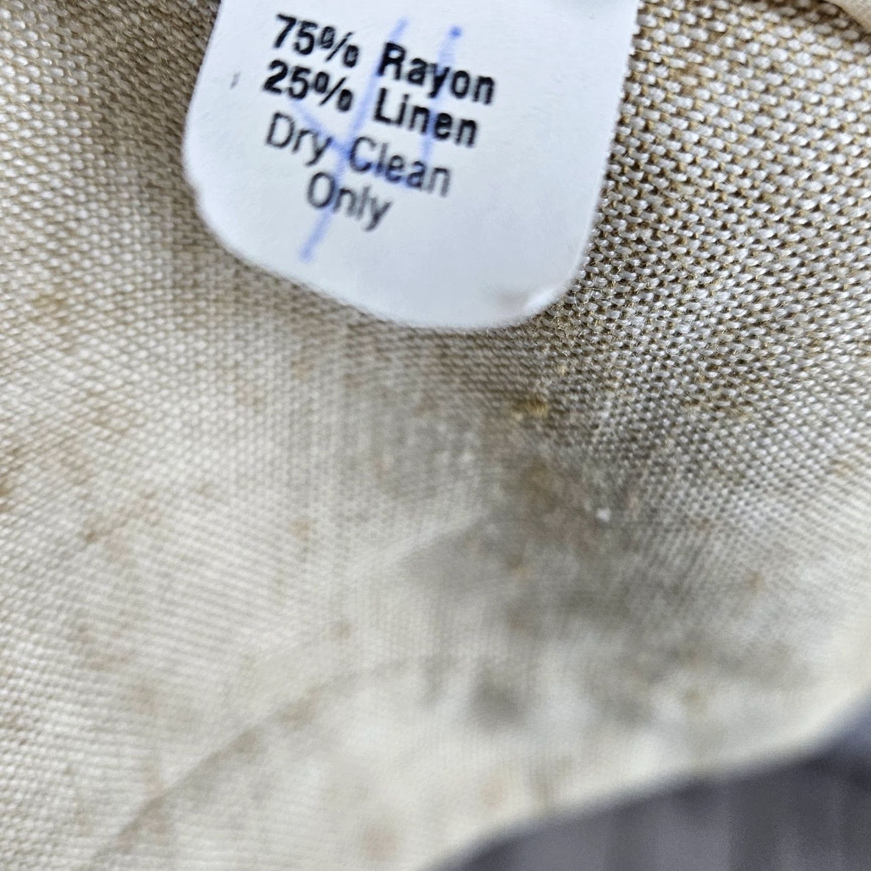 Vintage VINTAGE Gianni Sport Blazer Jacket Women 10 One-Button Beige Linen Blend Single-Breasted Regular Sleeves Long Sleeve Classic Size L / US 10 / IT 46 - 5 Thumbnail