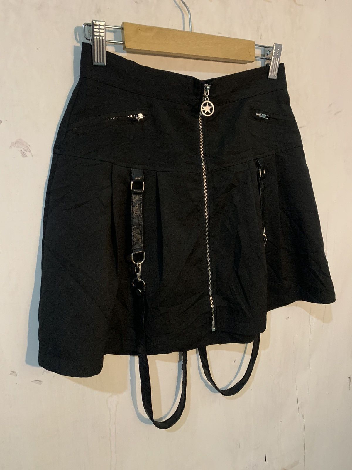 Hysteric Glamour × If Six Was Nine × KMRii Gothic style strappy mini skirt Size 26" / US 2 / IT 38 - 2 Thumbnail