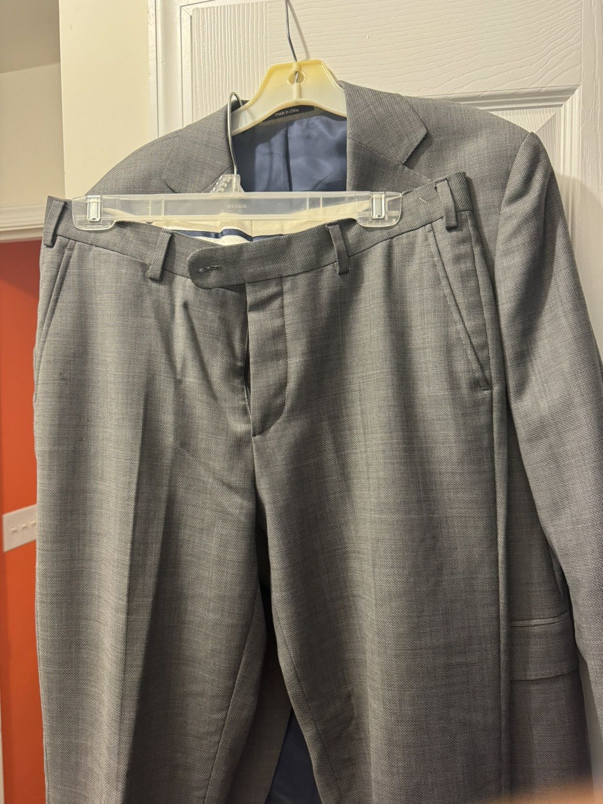 Suitsupply SuitSupply Napoli Int Straight Slim Cut 2 piece suit Size 46S - 6 Thumbnail