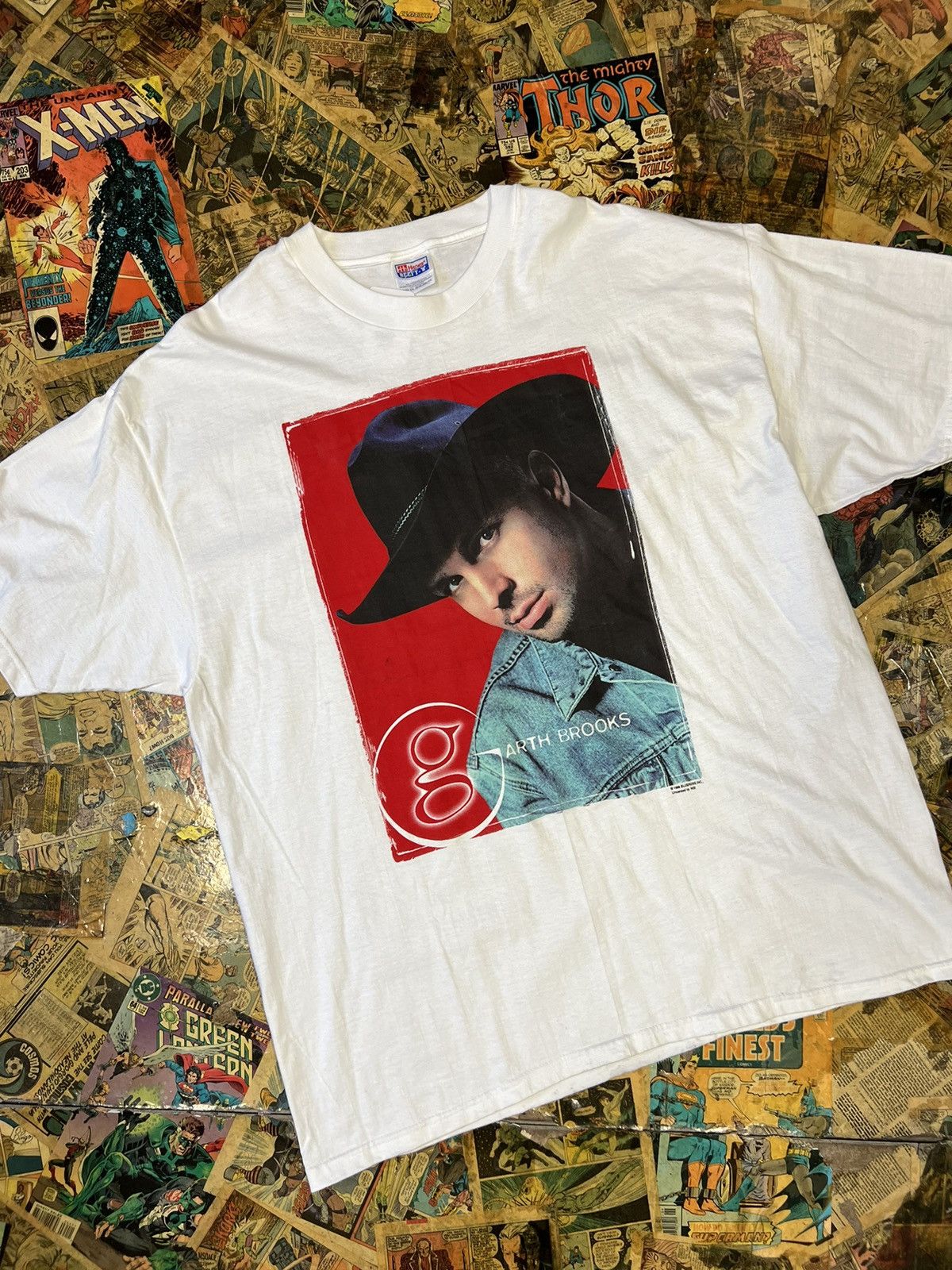 Vintage 1998 Garth Brooks double live tour tee Size US XXL / EU 58 / 5 - 1 Thumbnail