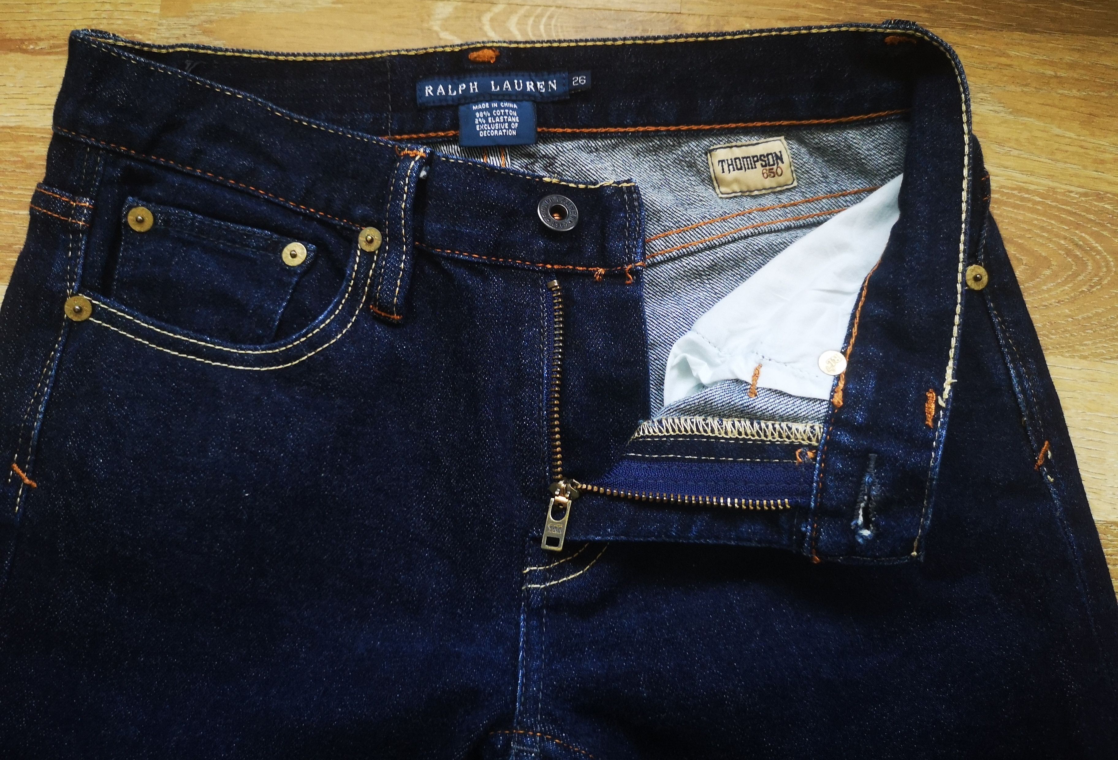 Polo Ralph Lauren × Ralph Lauren × Vintage Vintage Polo Ralph Lauren RL Crest Thompson 650 Jeans Size 26" / US 2 / IT 38 - 8 Thumbnail