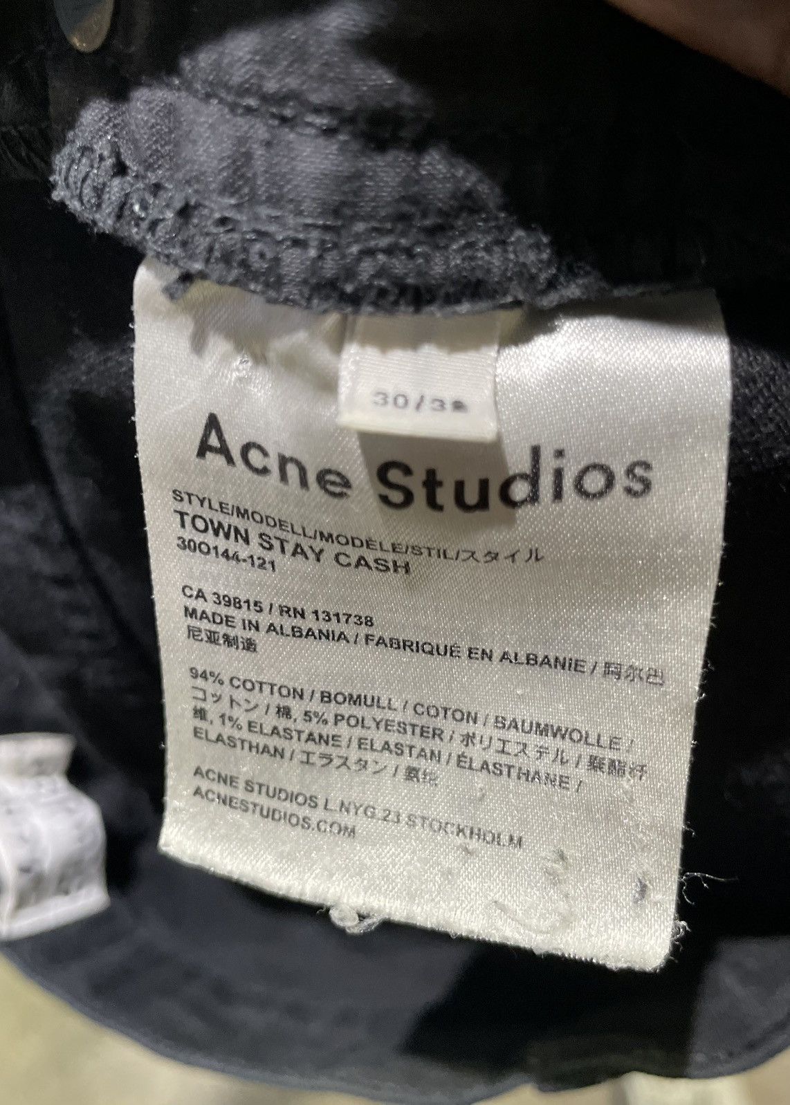 Acne Studios ACNE STUDIOS 1981M Straight-Leg Jeans Size US 30 / EU 46 - 6 Thumbnail