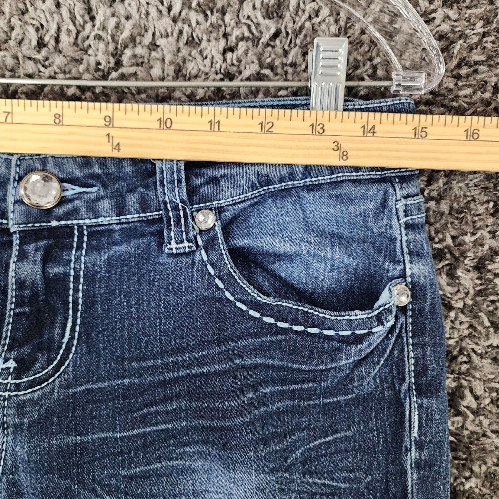 Vintage Klip Womens Bootcut Blue Jeans Size 7 Size 28" / US 6 / IT 42 - 4 Thumbnail