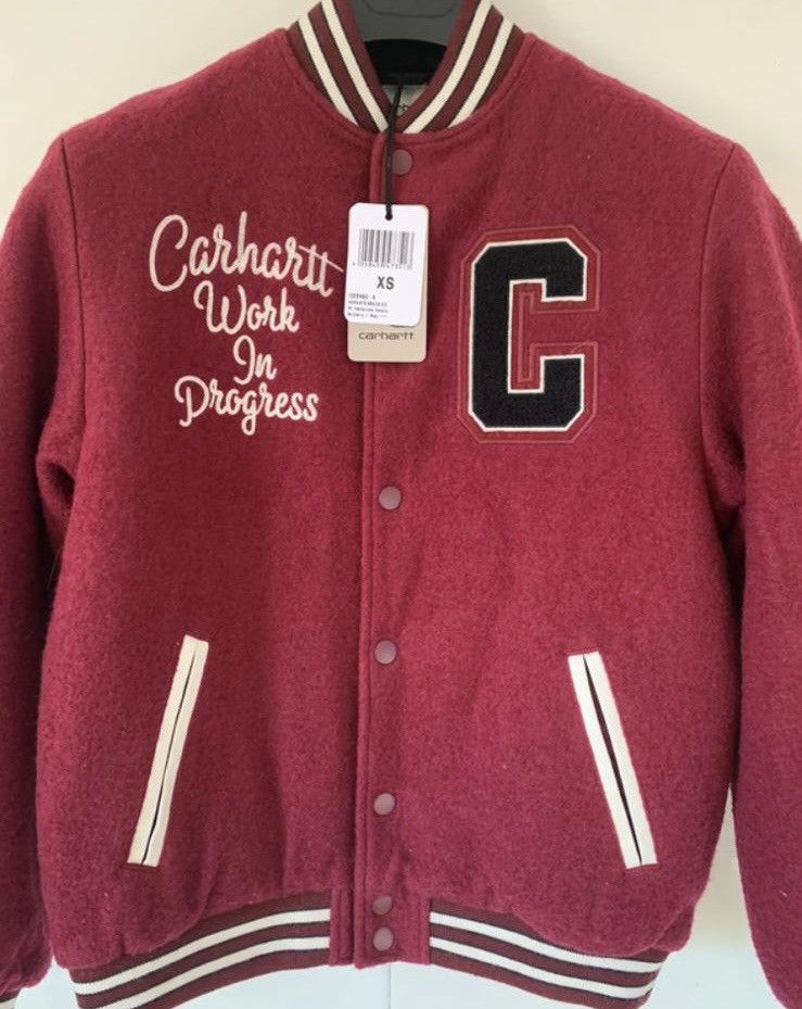 Carhartt Wip Varsity Jacket Carhartt Wip W Pembroke size XS Bordeaux new Size XS / US 0-2 / IT 36-38 - 5 Thumbnail